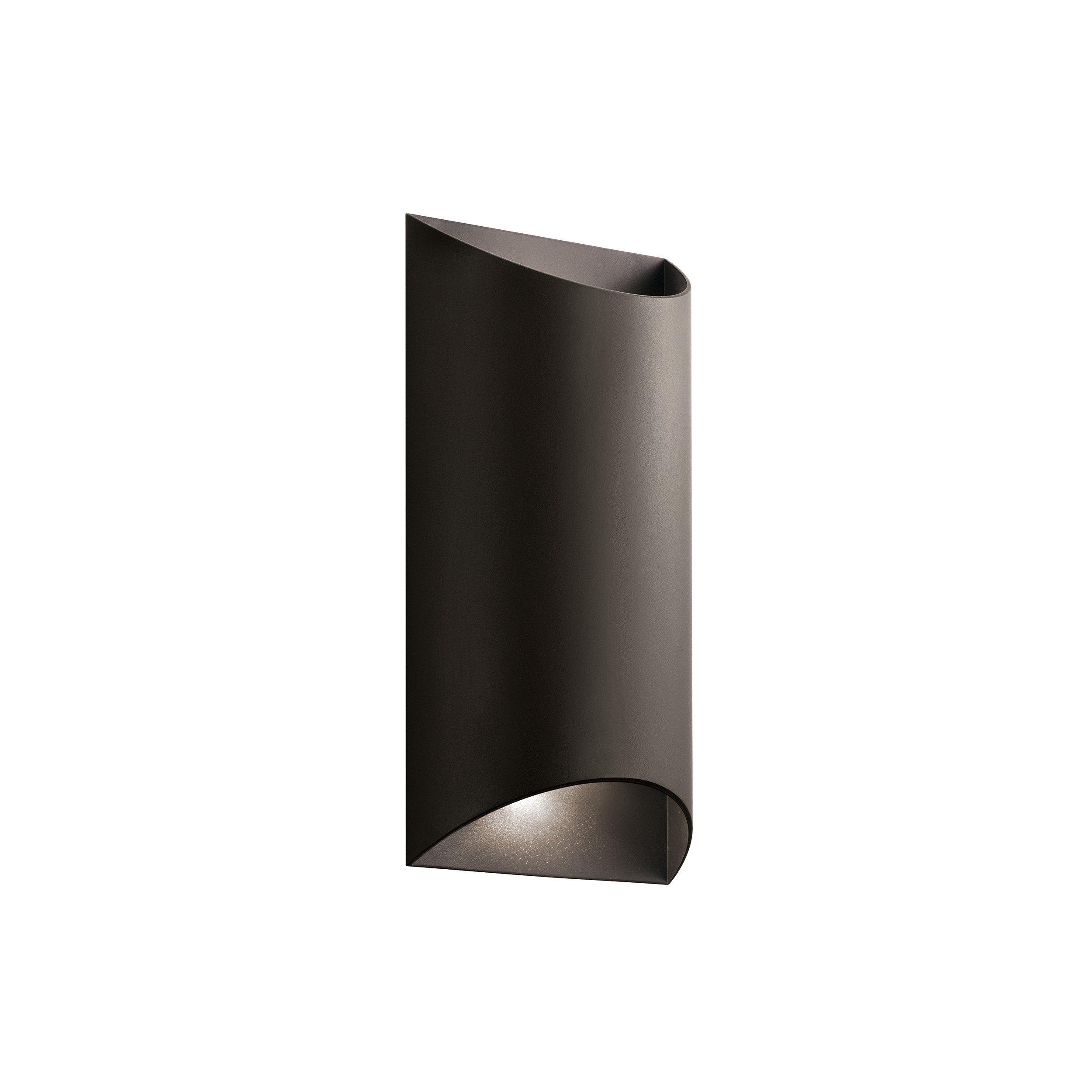 Wesley Textured Bronze LED Outdoor Single Sconce