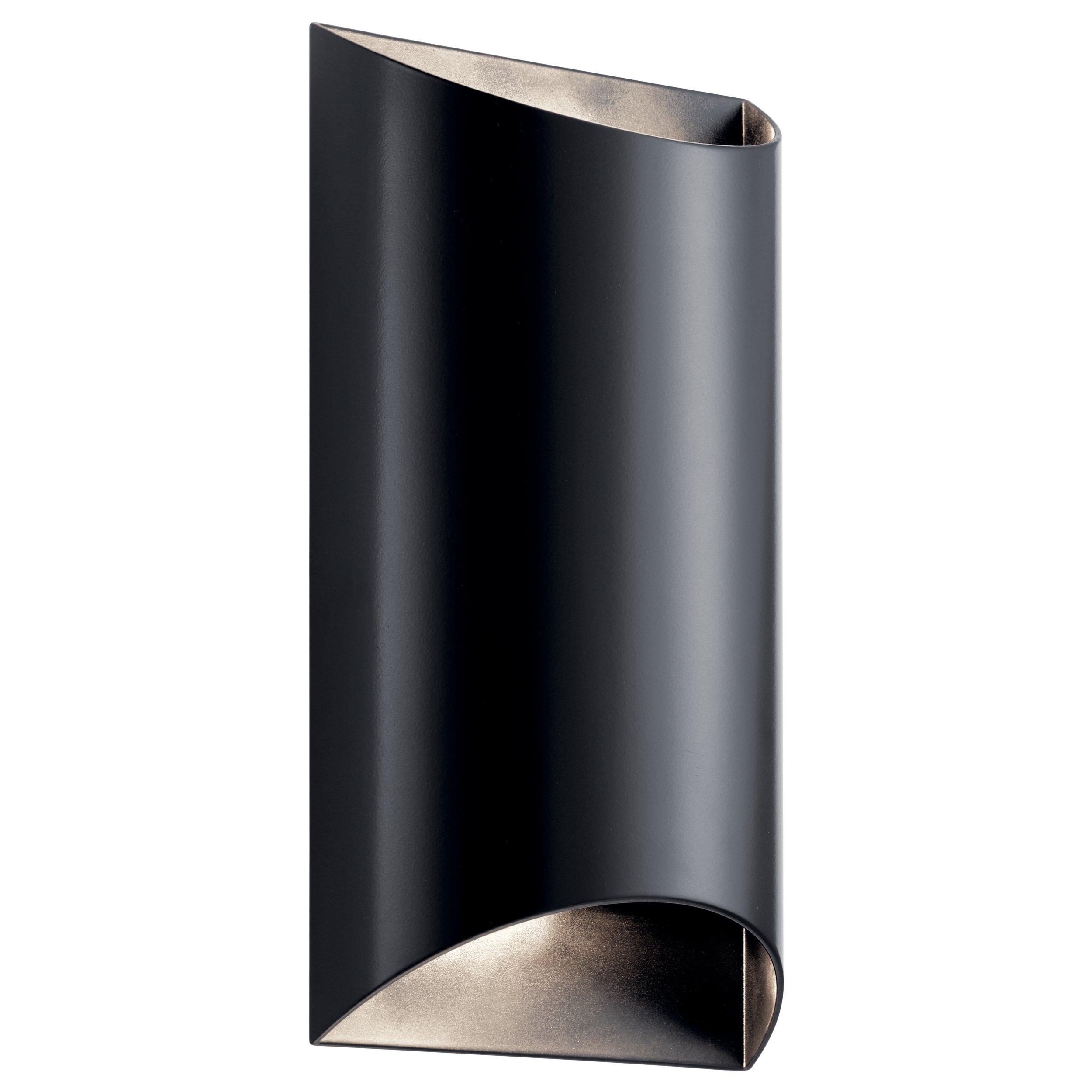 Wesley Matte Black LED Outdoor Single Sconce