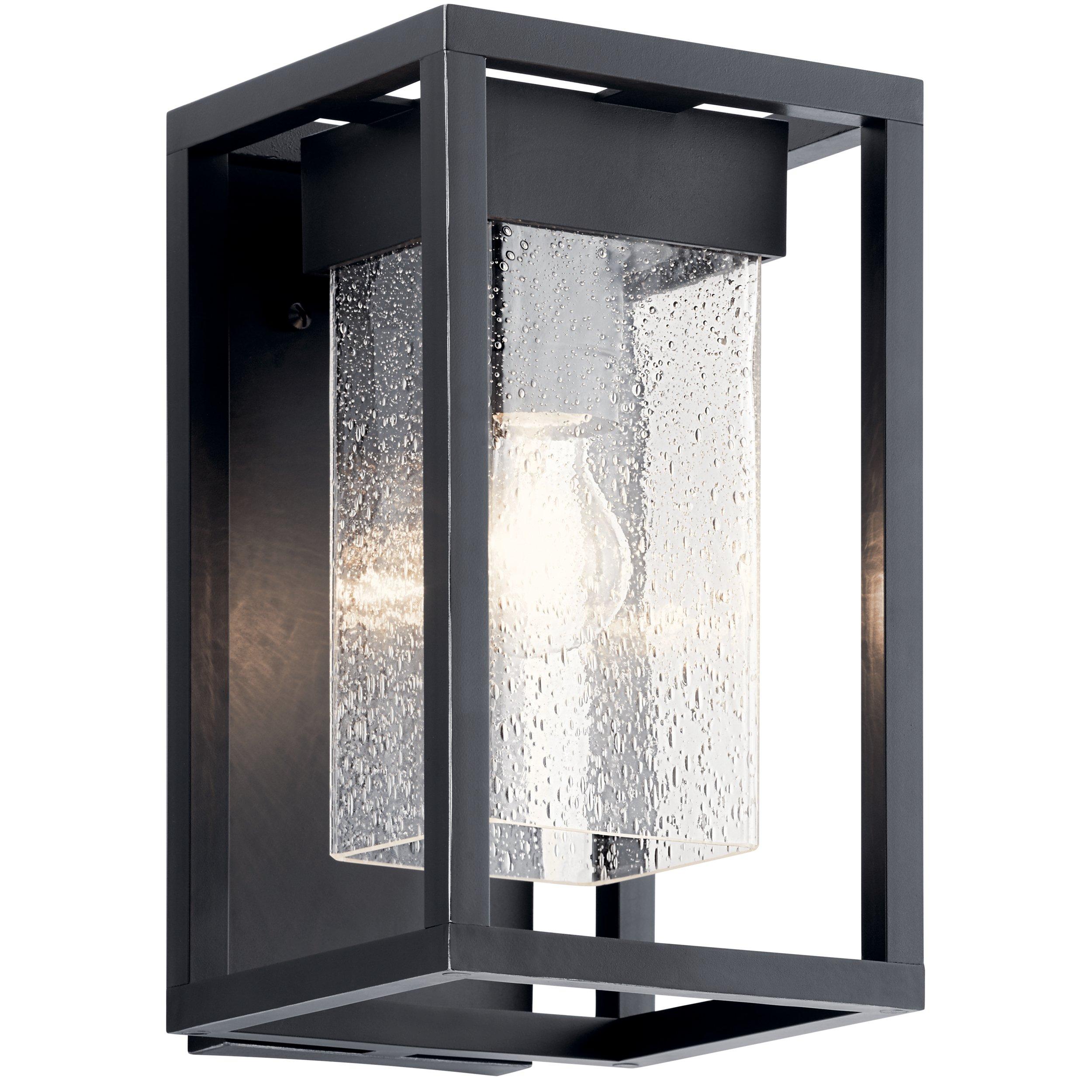 Mercer 12 in. Matte Black Outdoor Single Sconce