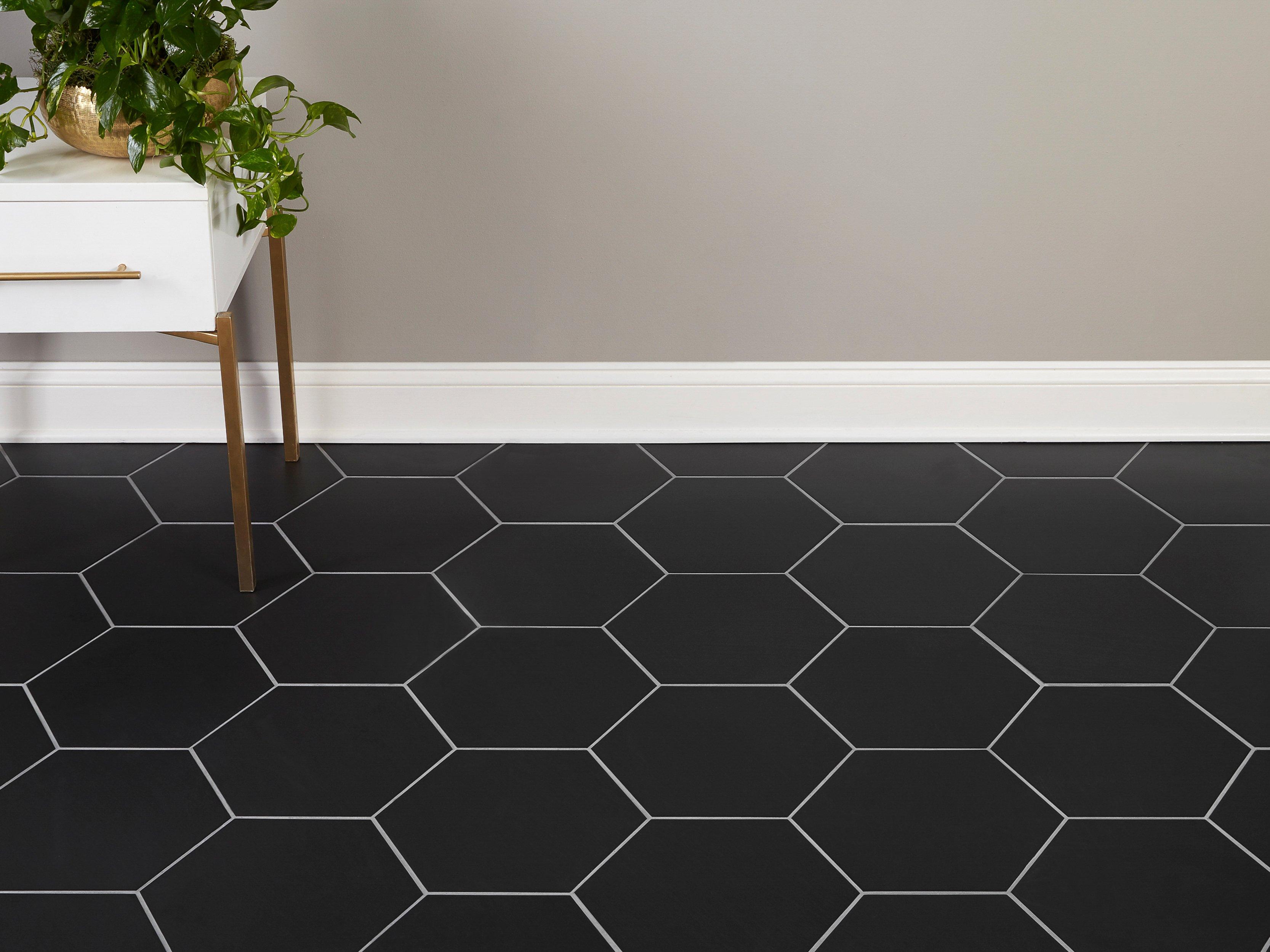 Opal Black Matte Porcelain Mosaic