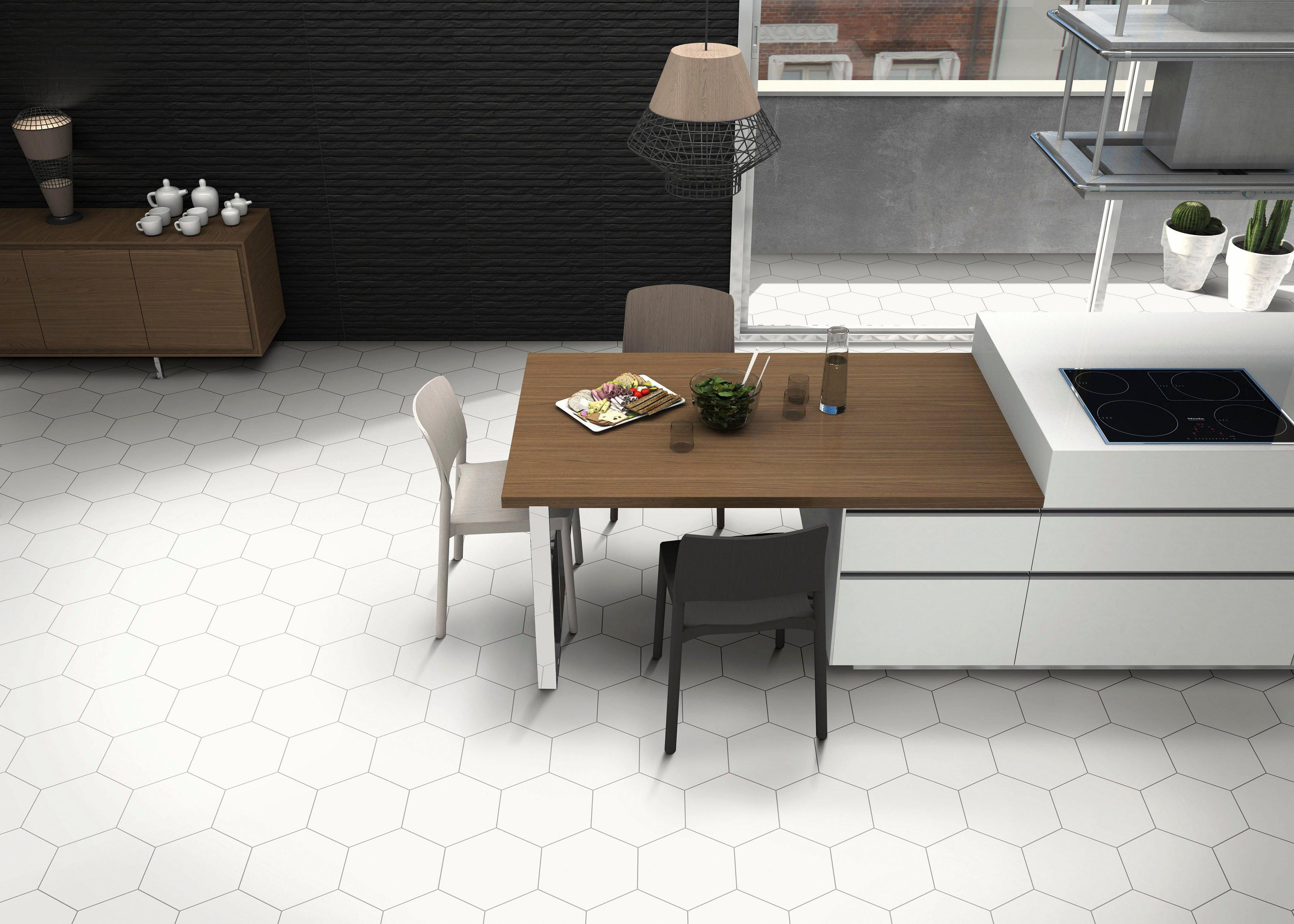 Opal White Matte Porcelain Mosaic