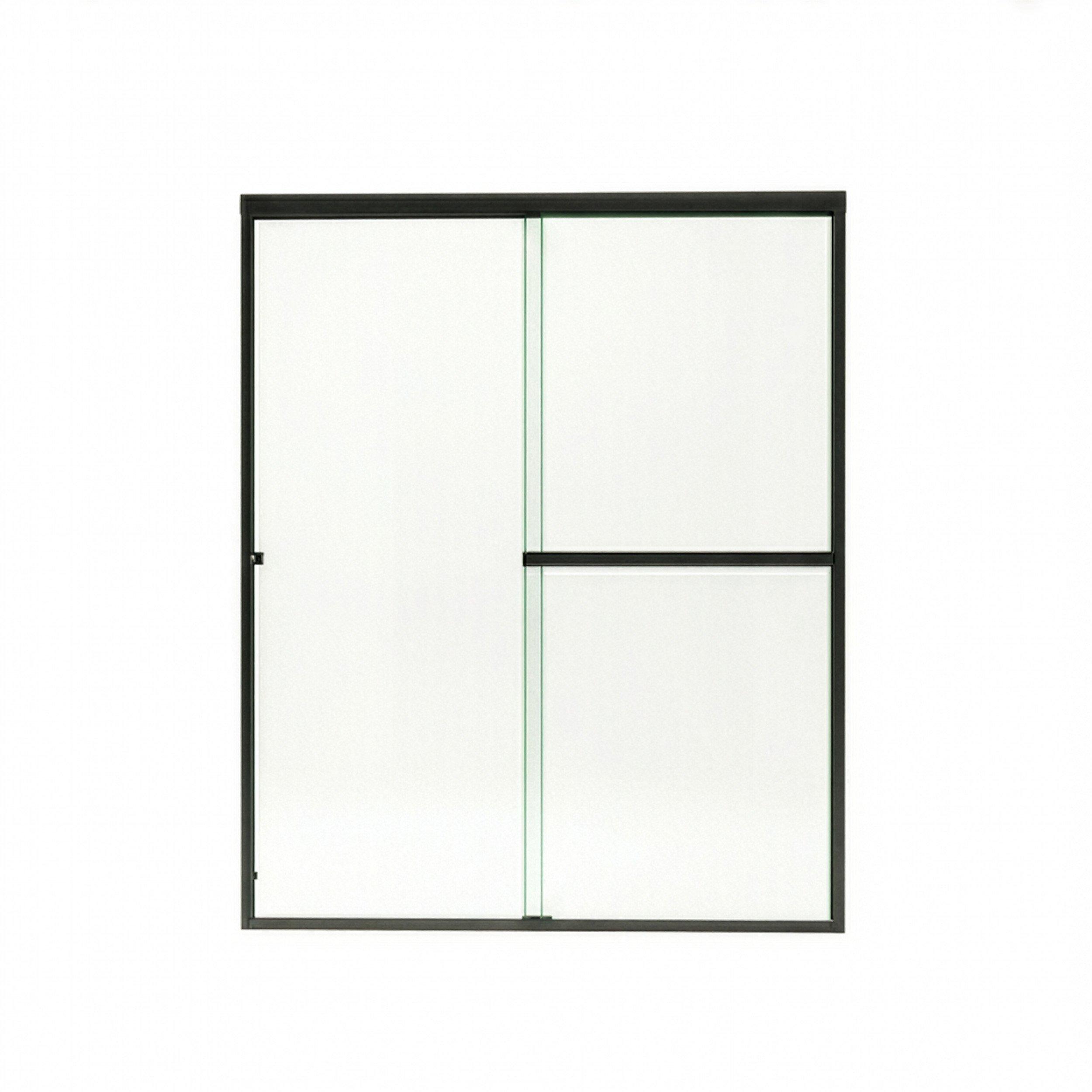 Dade Matte Black Bypass Sliding Shower Door