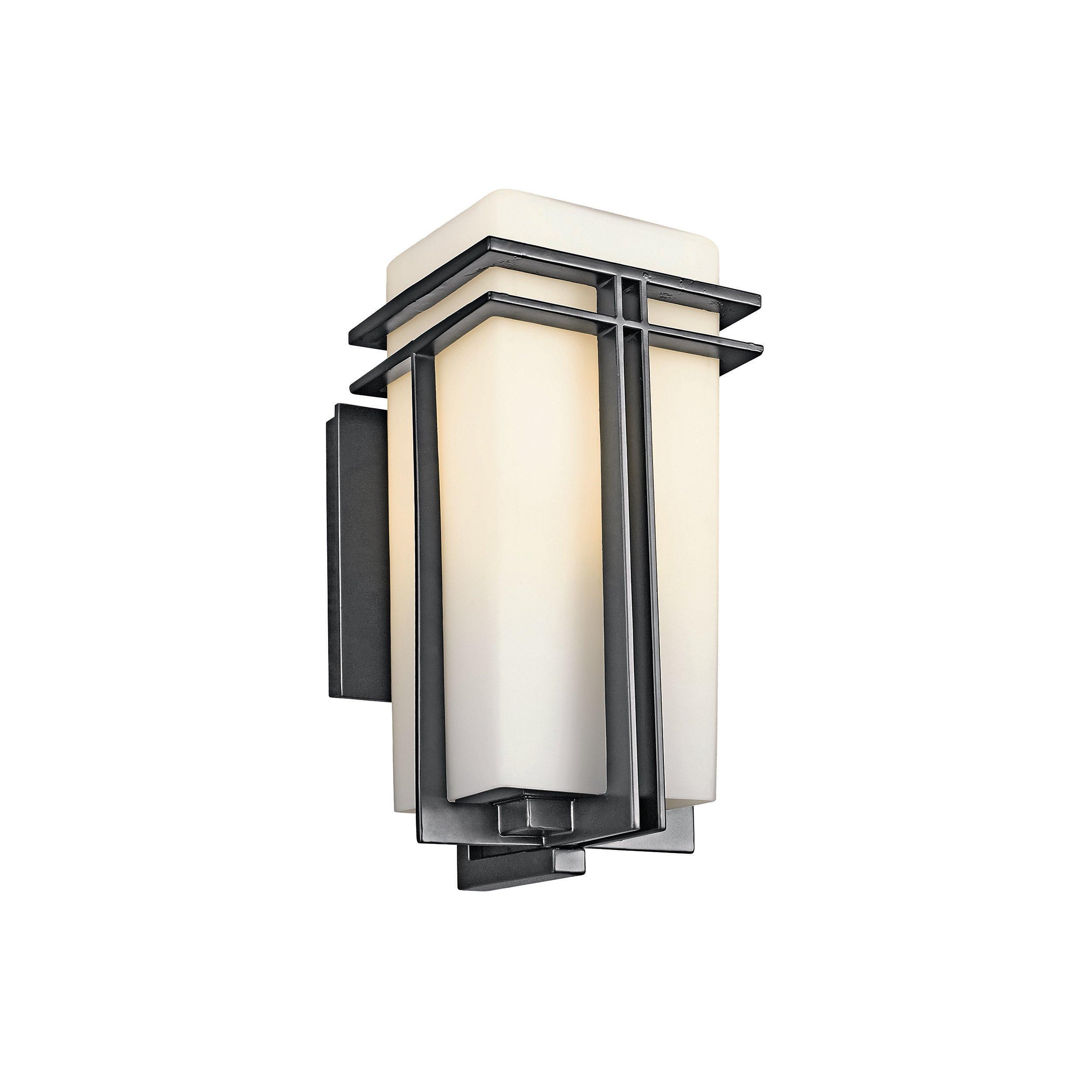 Tremillo Textured Black Outdoor Single Sconce