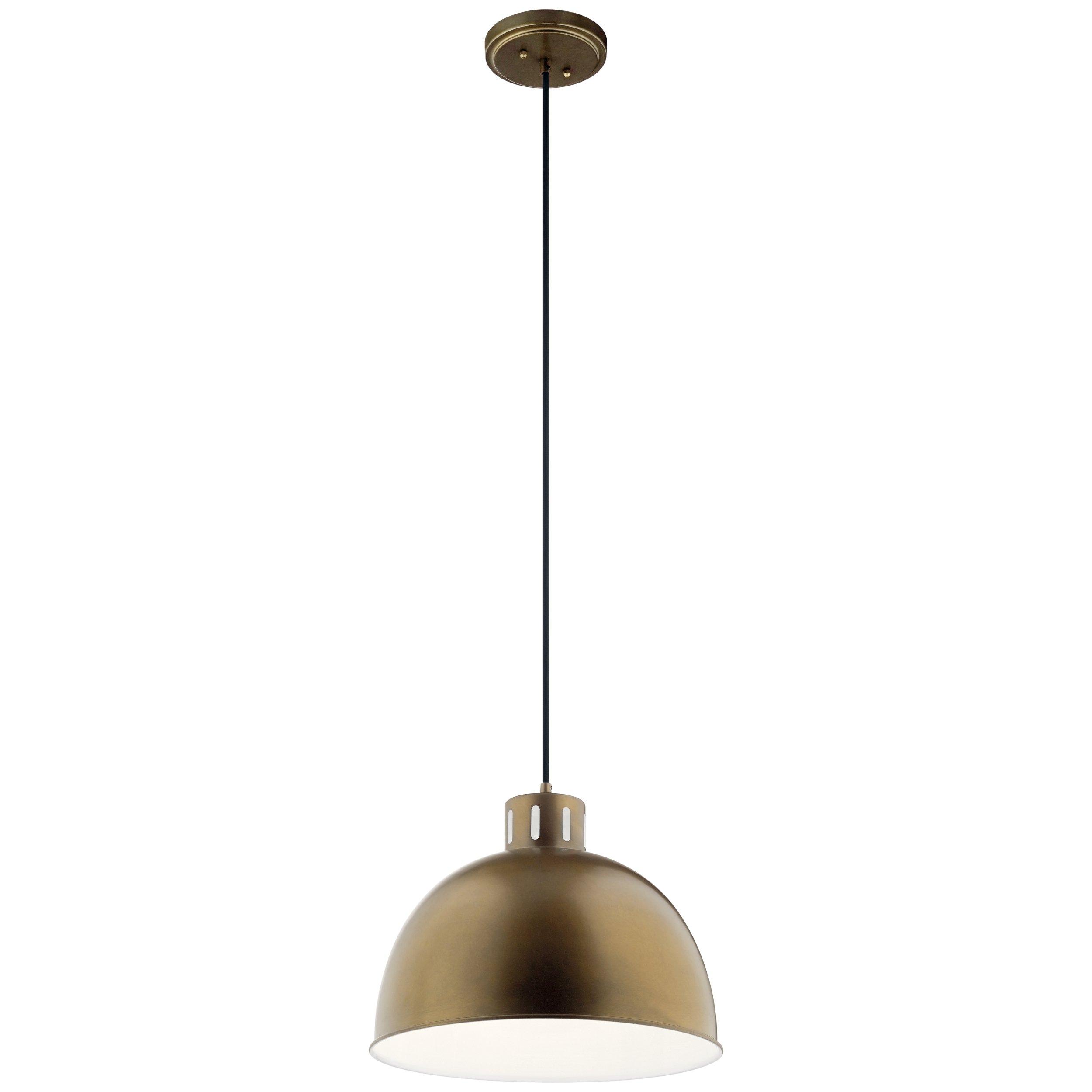 Zailey Brushed Gold Single Pendant Light