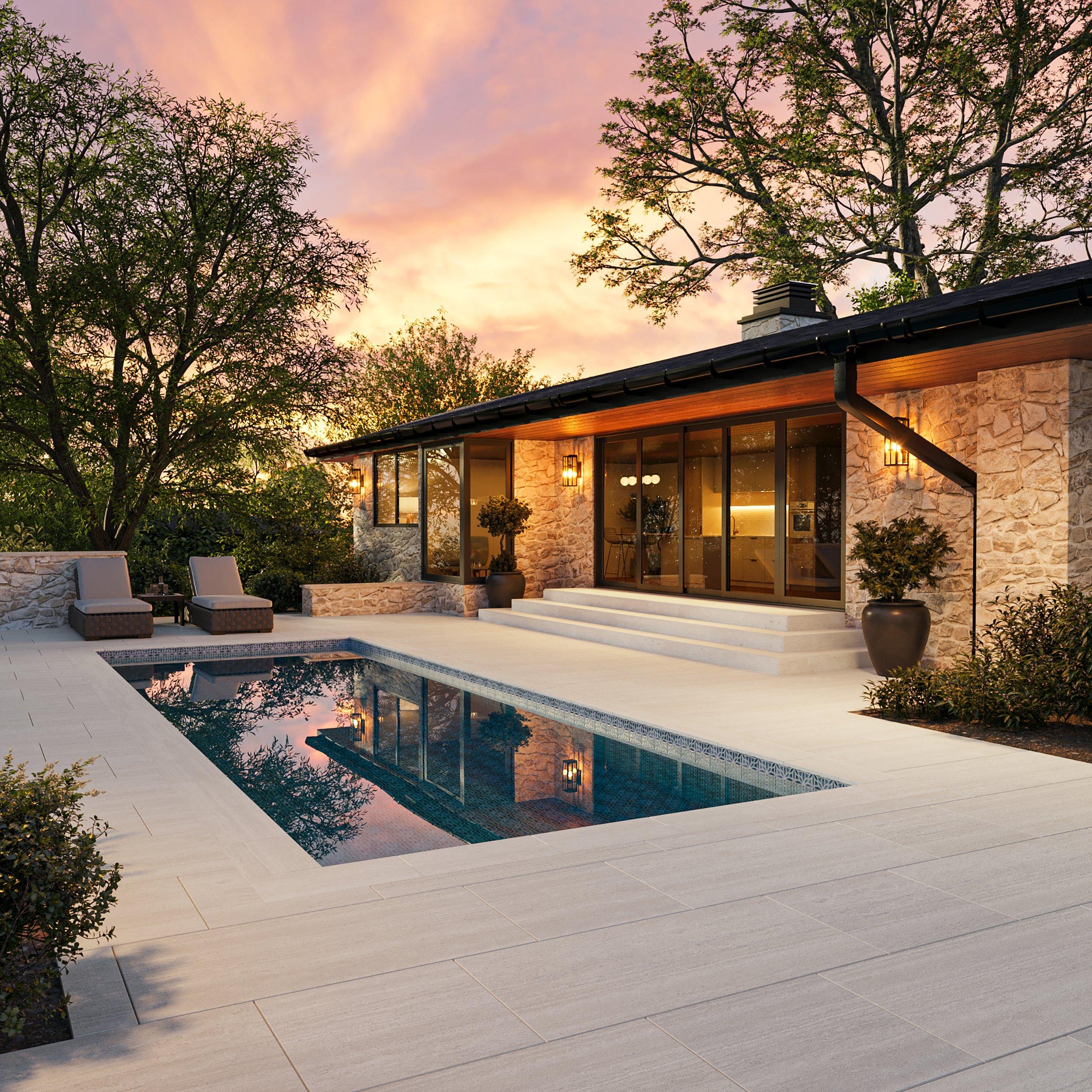 Riviera Almond Matte Porcelain Paver