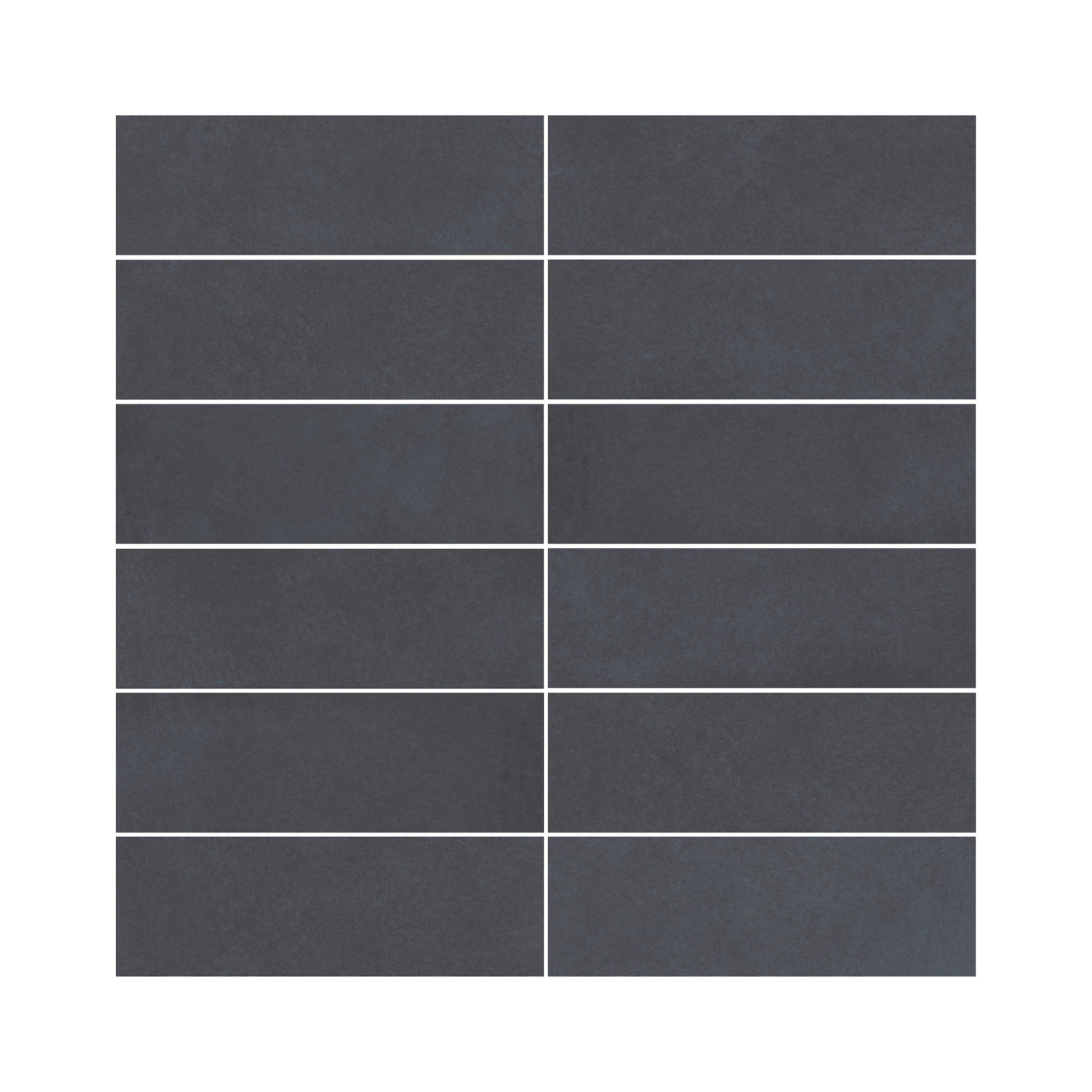 Luxe Night Stacked Matte Porcelain Mosaic