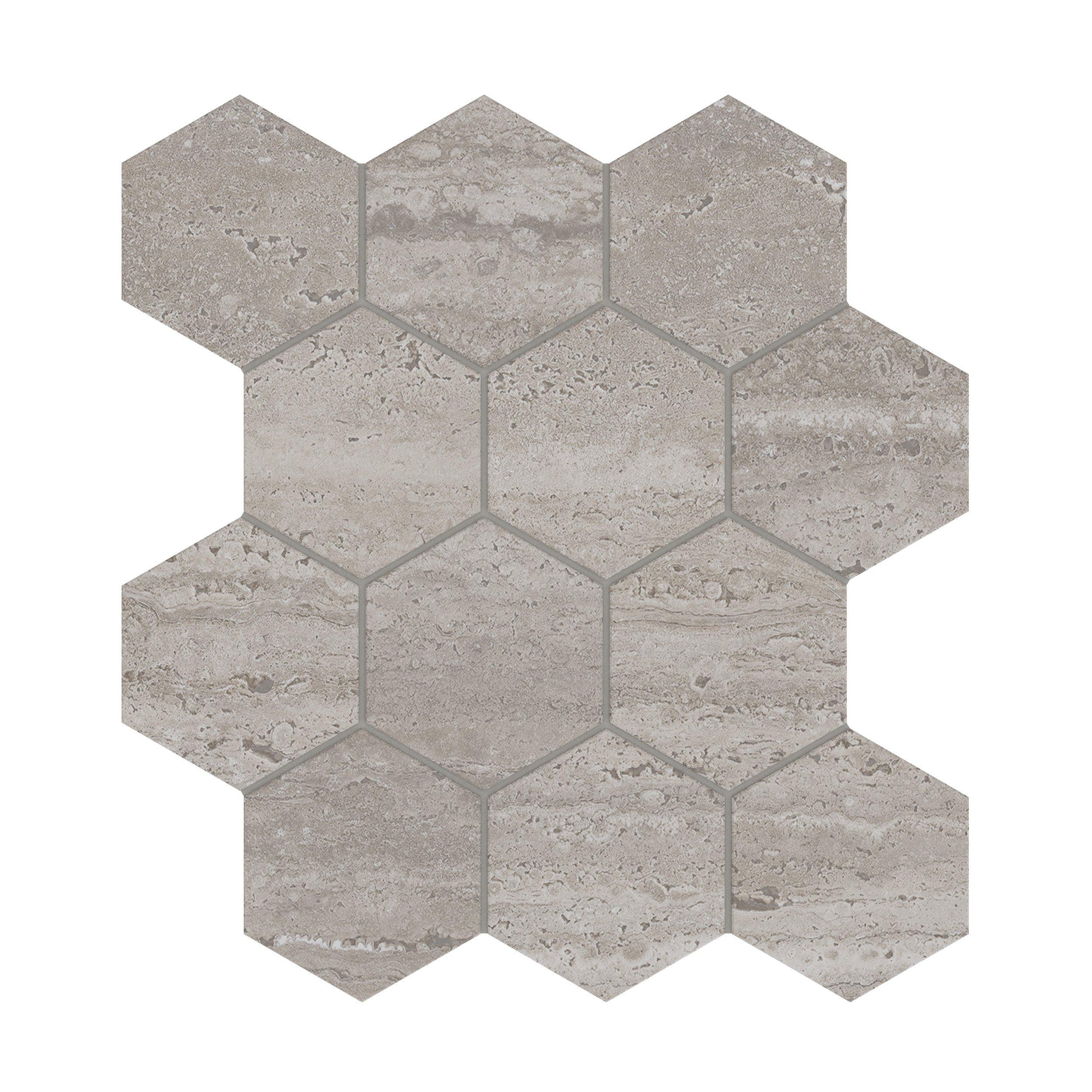 Riviera Porcini Hexagon Matte Porcelain Mosaic
