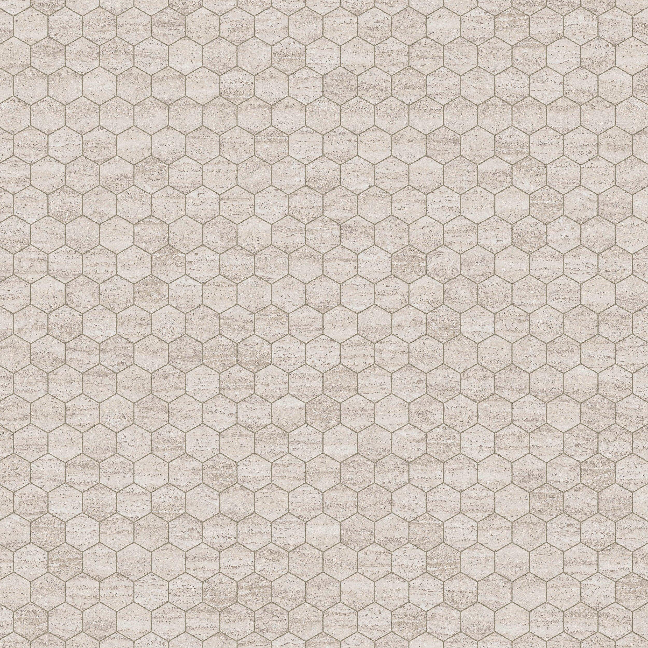 Riviera Oat Hexagon Matte Porcelain Mosaic