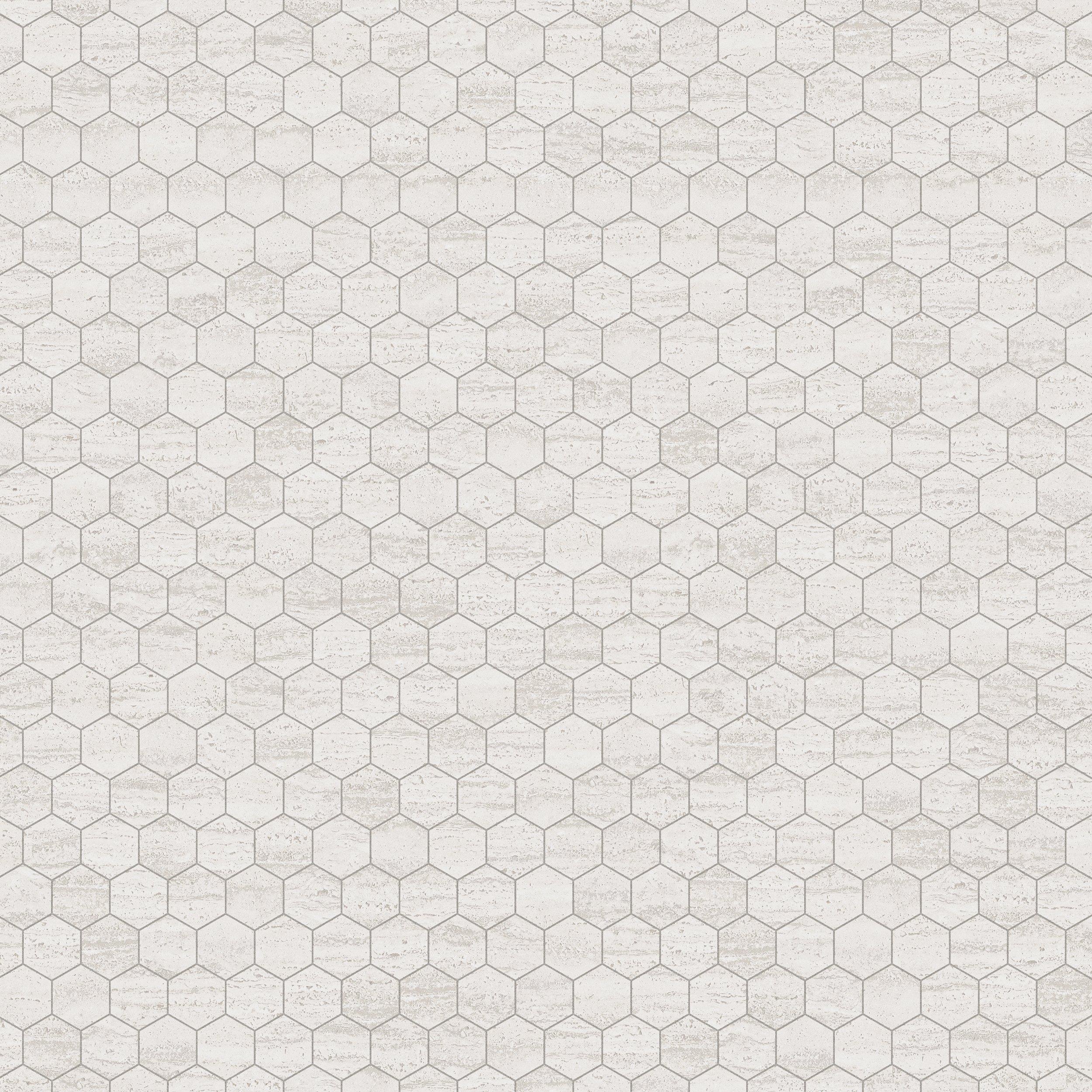 Riviera Oyster Hexagon Matte Porcelain Mosaic