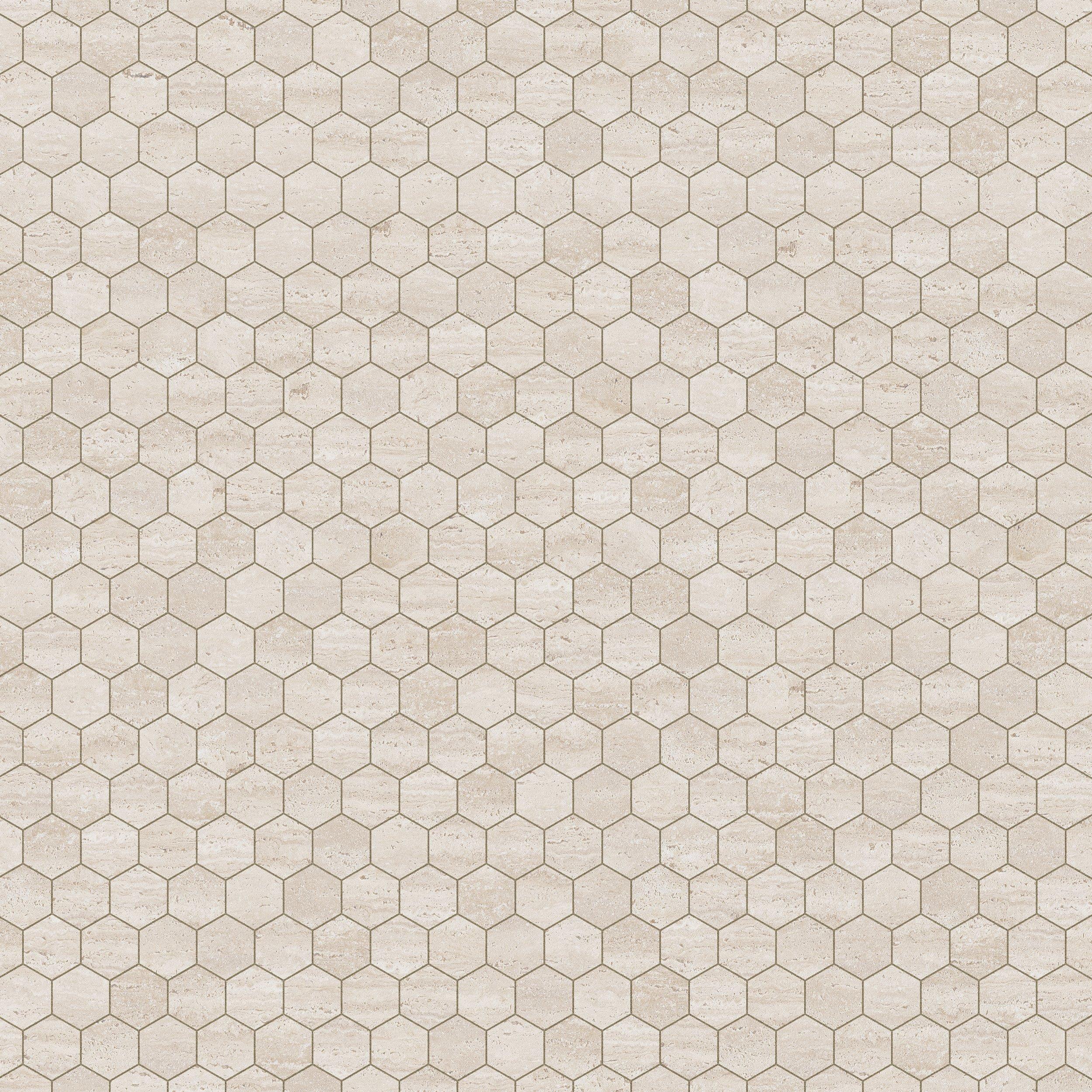 Riviera Almond Hexagon Matte Porcelain Mosaic