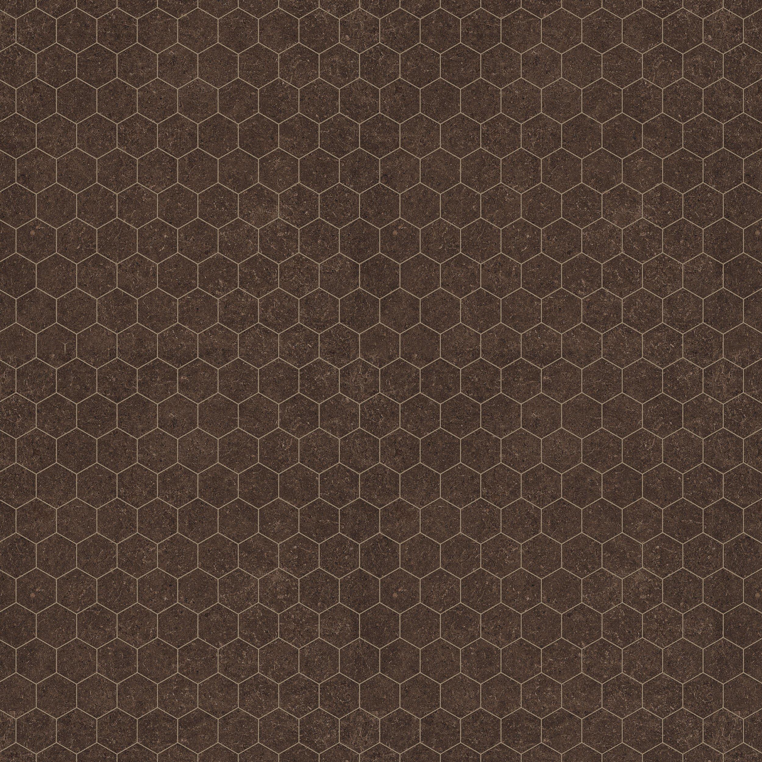 Capri Truffle Hexagon Matte Porcelain Mosaic