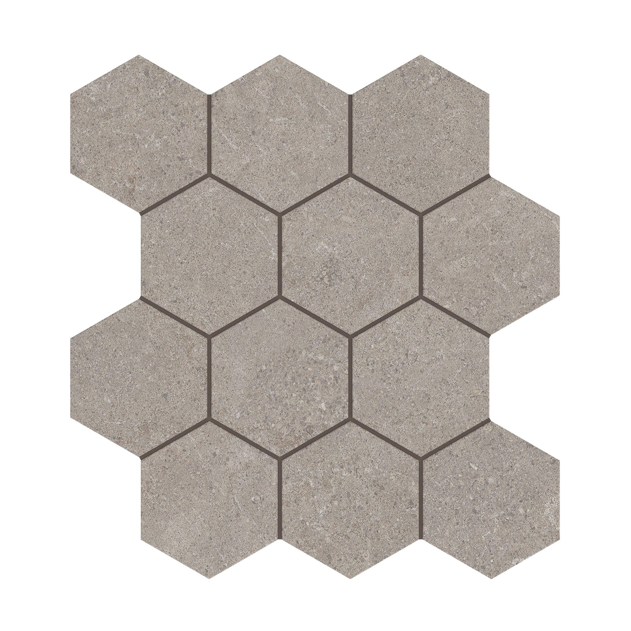 Capri Porcini Hexagon Matte Porcelain Mosaic
