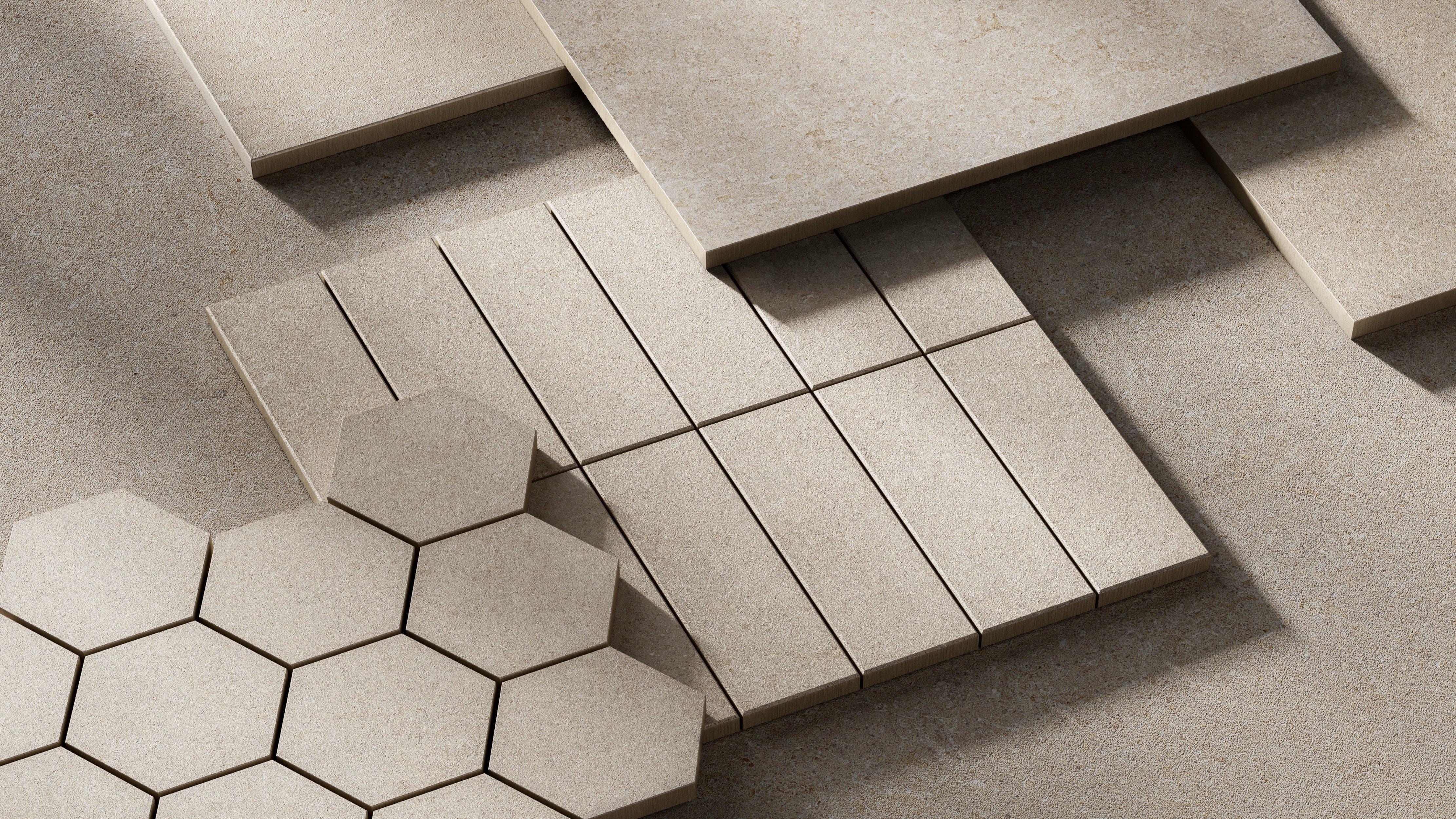 Capri Oat Hexagon Matte Porcelain Mosaic