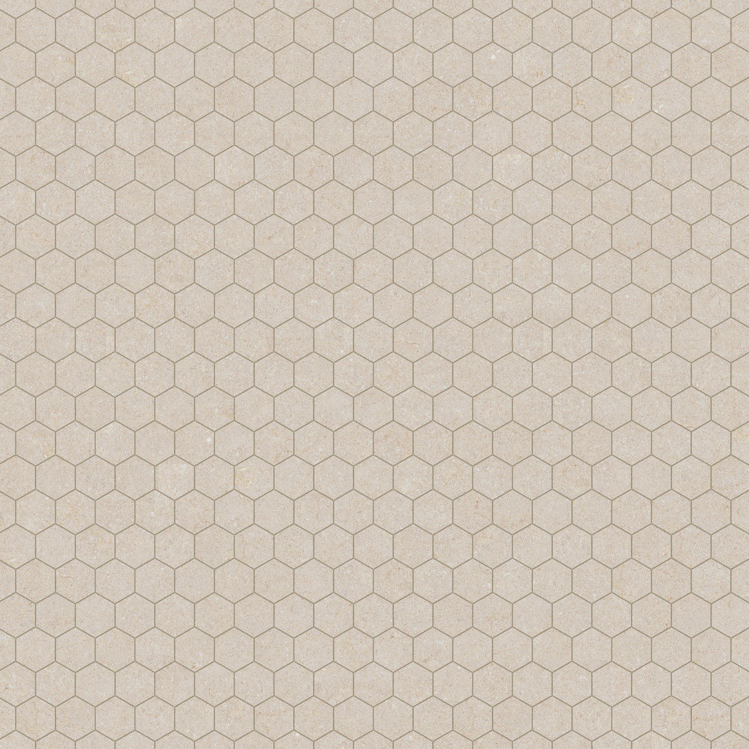 Capri Oat Hexagon Matte Porcelain Mosaic
