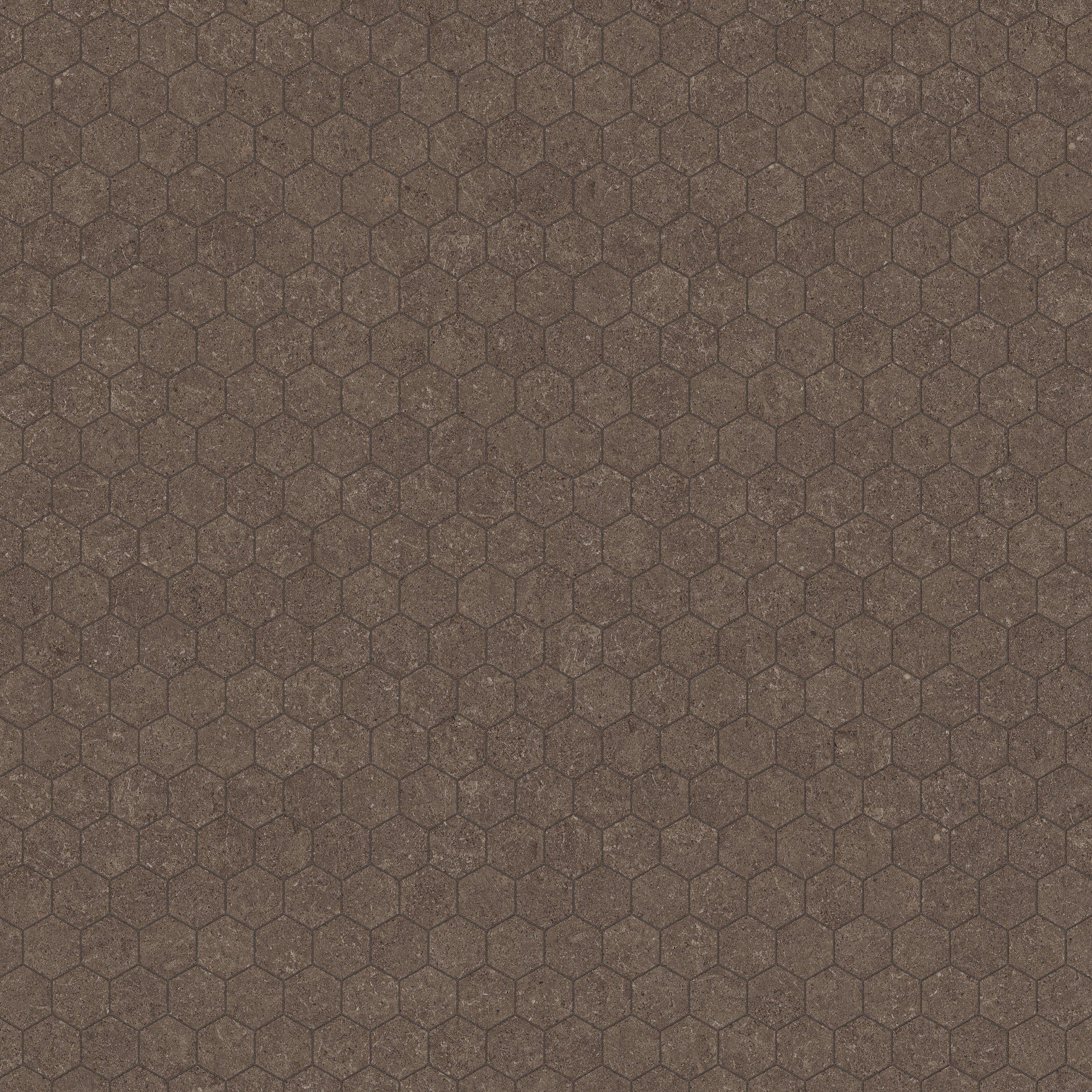 Capri Clove Hexagon Matte Porcelain Mosaic