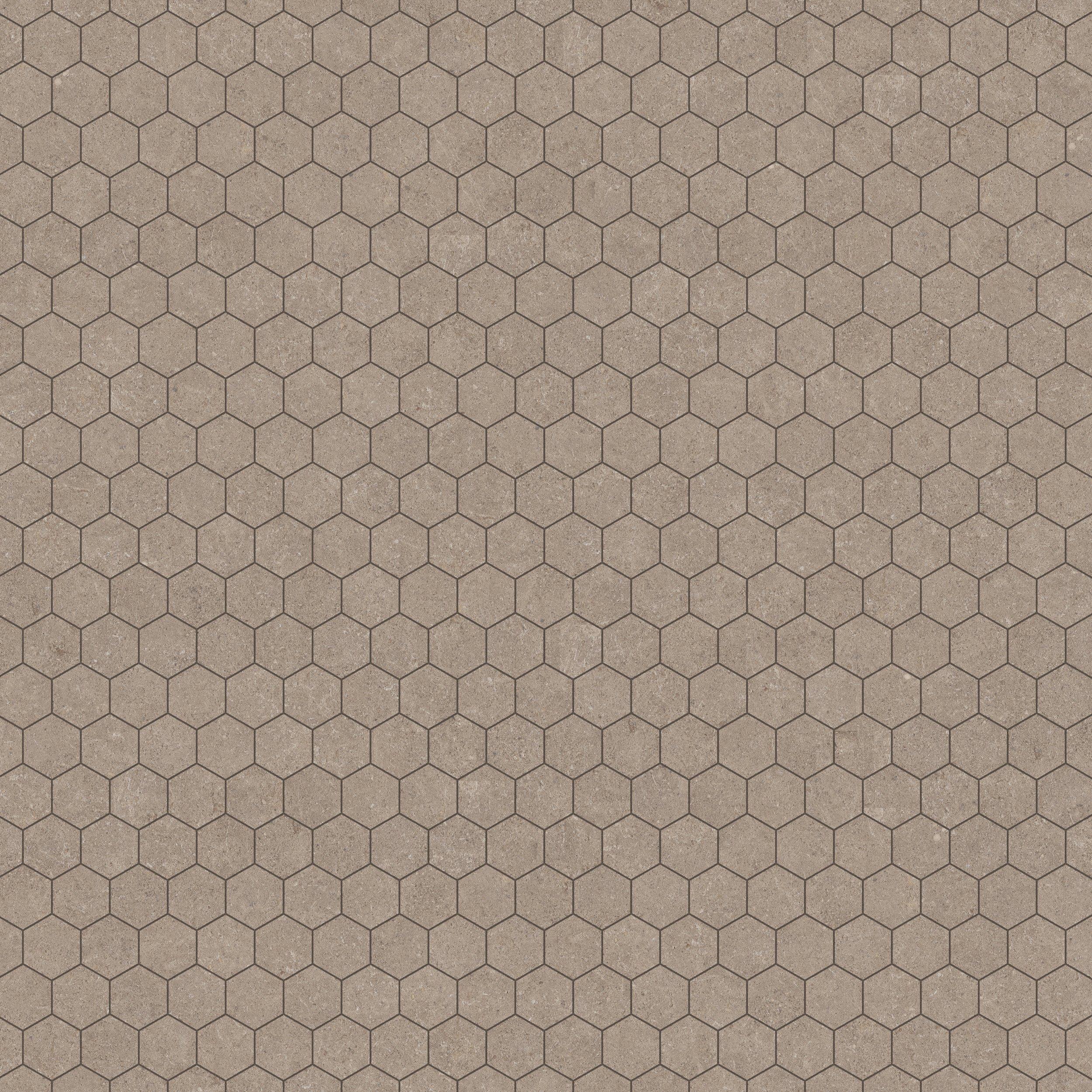 Capri Chai Hexagon Matte Porcelain Mosaic