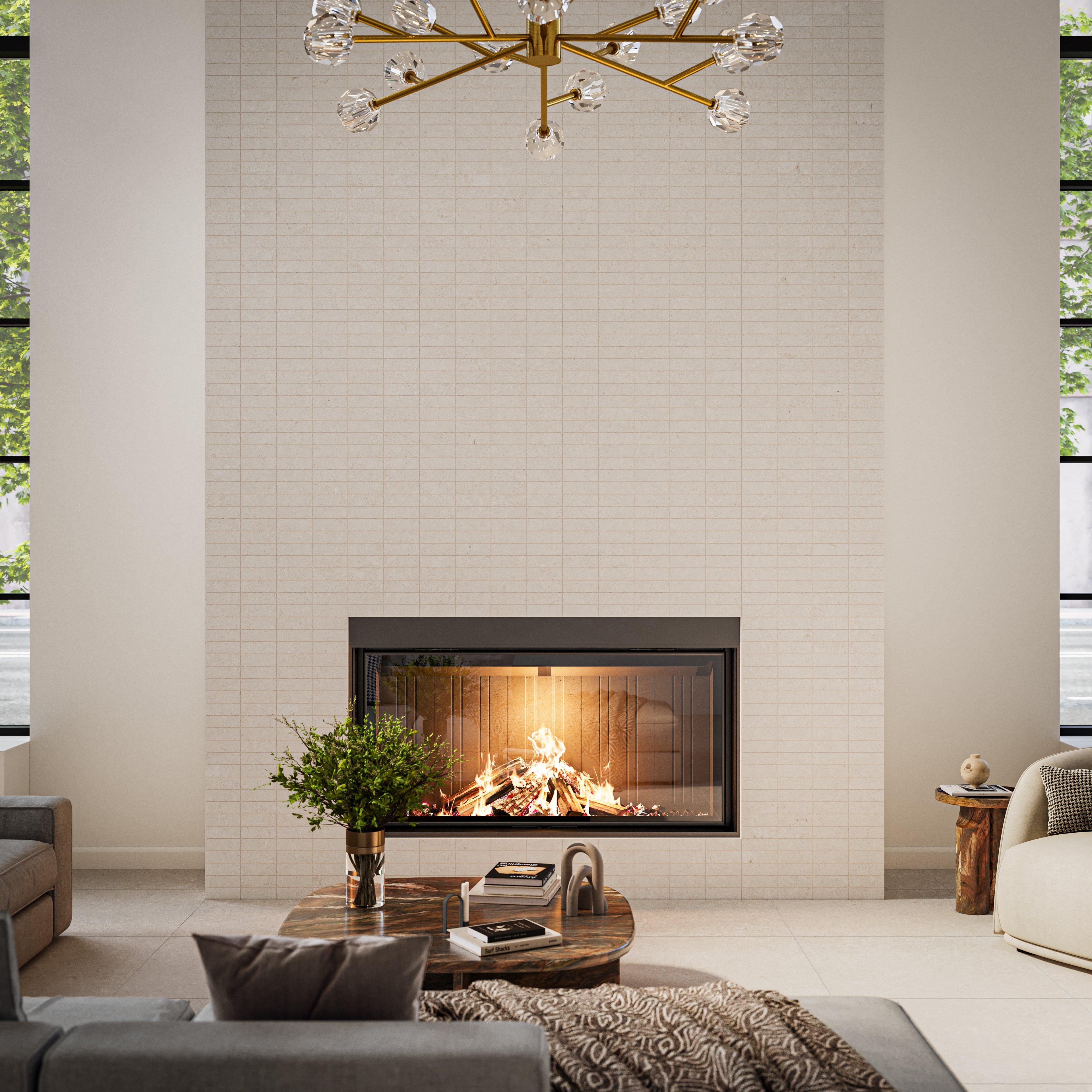 Capri Almond Stack Matte Porcelain Mosaic