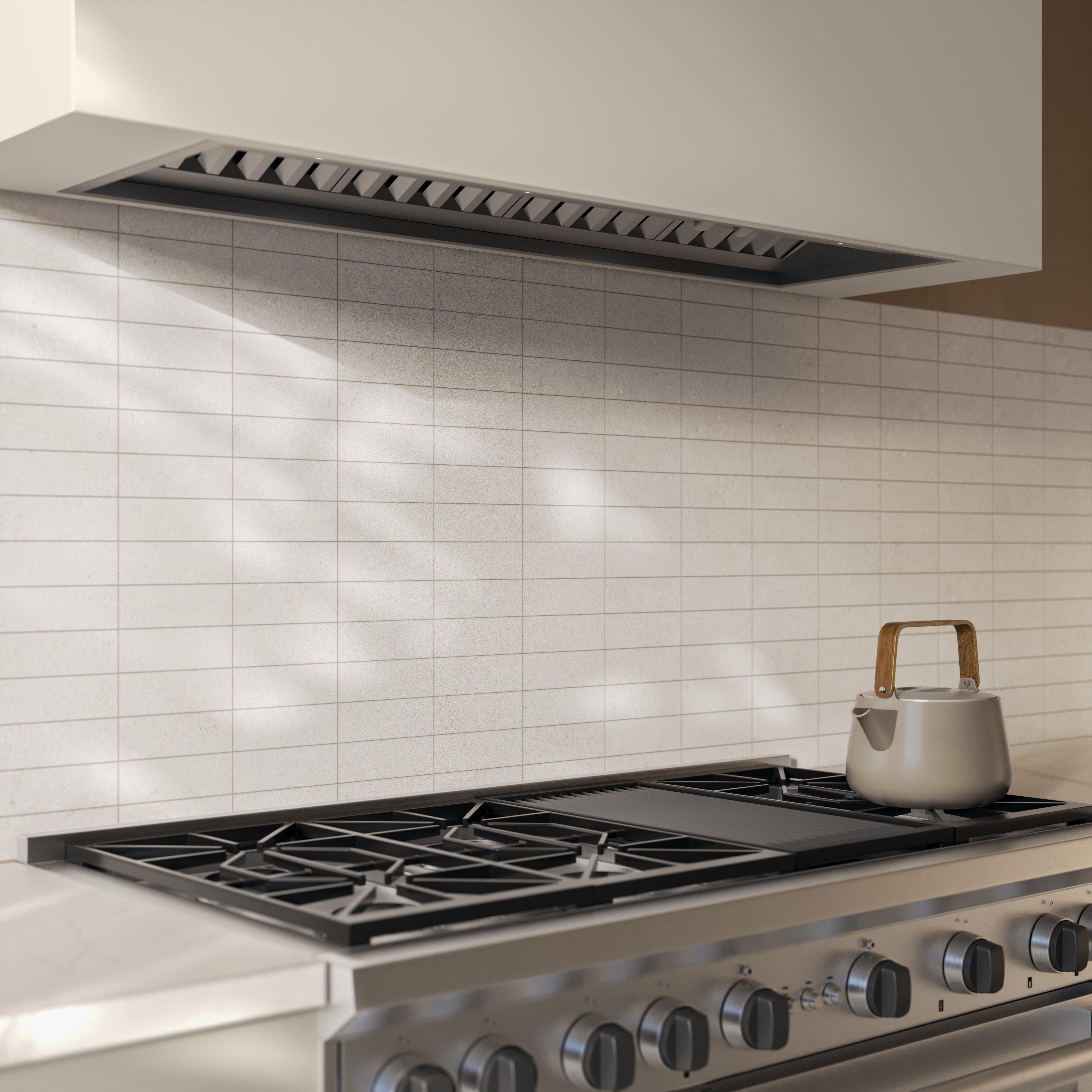 Capri Oyster Stack Matte Porcelain Mosaic