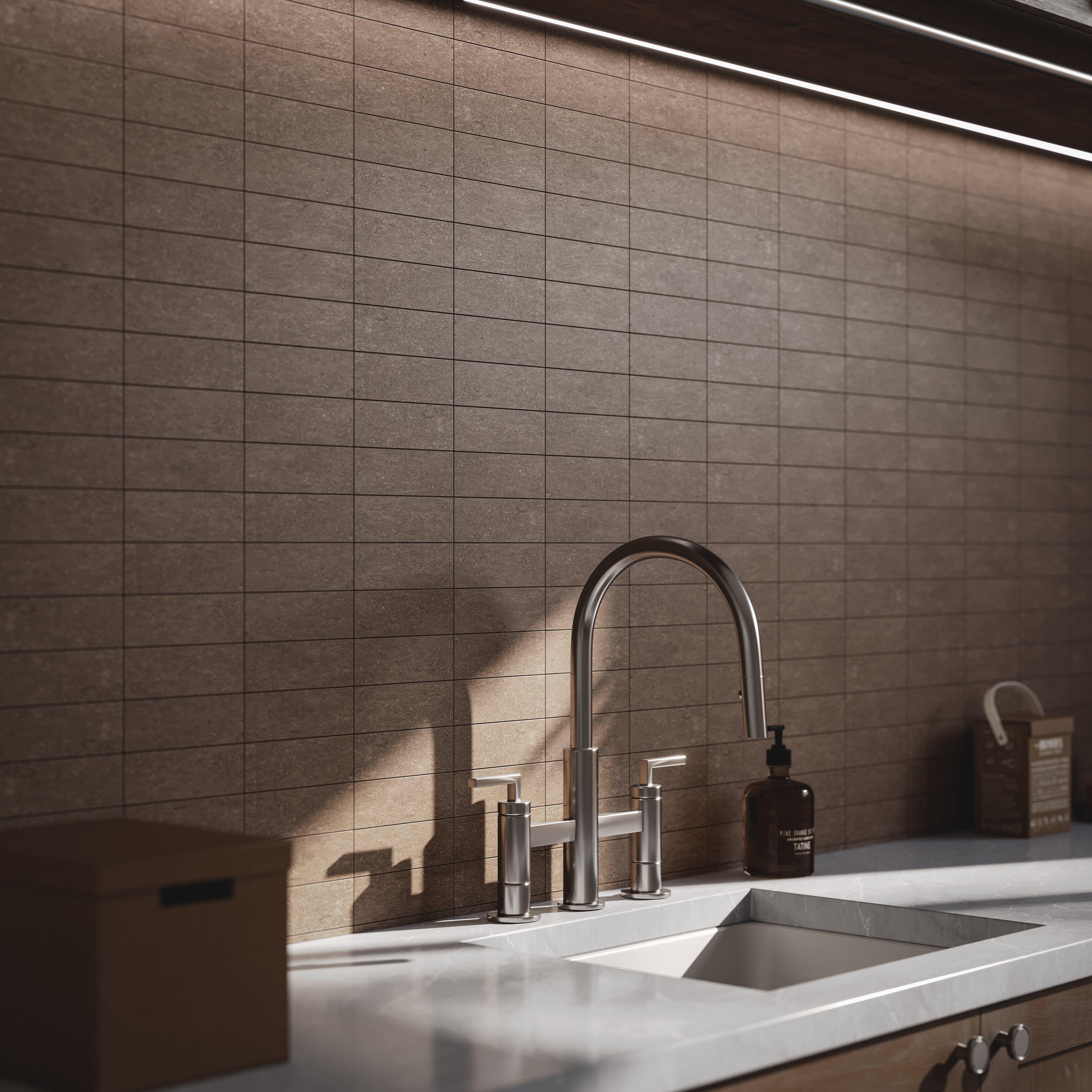 Capri Clove Stack Matte Porcelain Mosaic