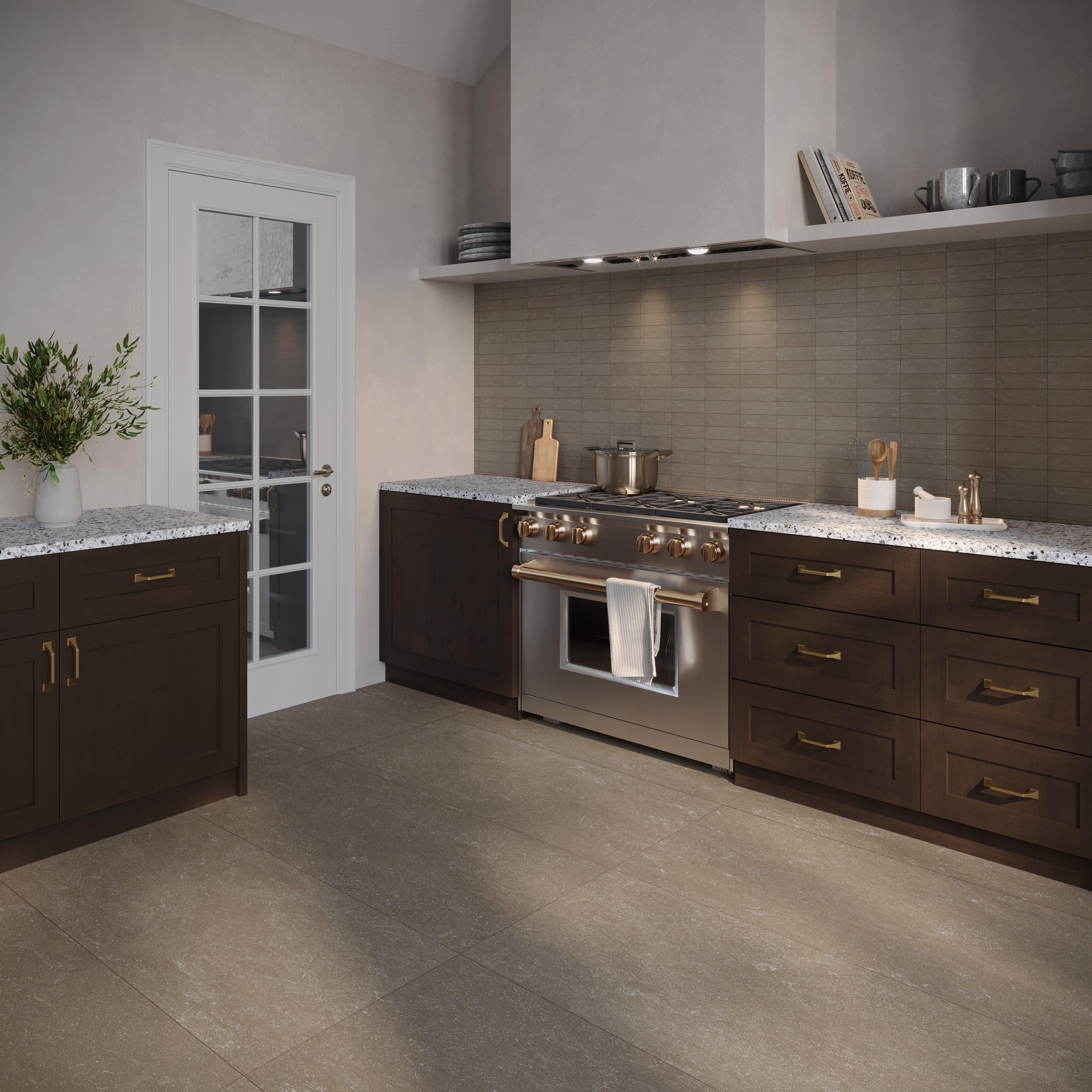 Exceed 6-5/16 in. Center-to-Center Champagne Bronze Cabinet Pull