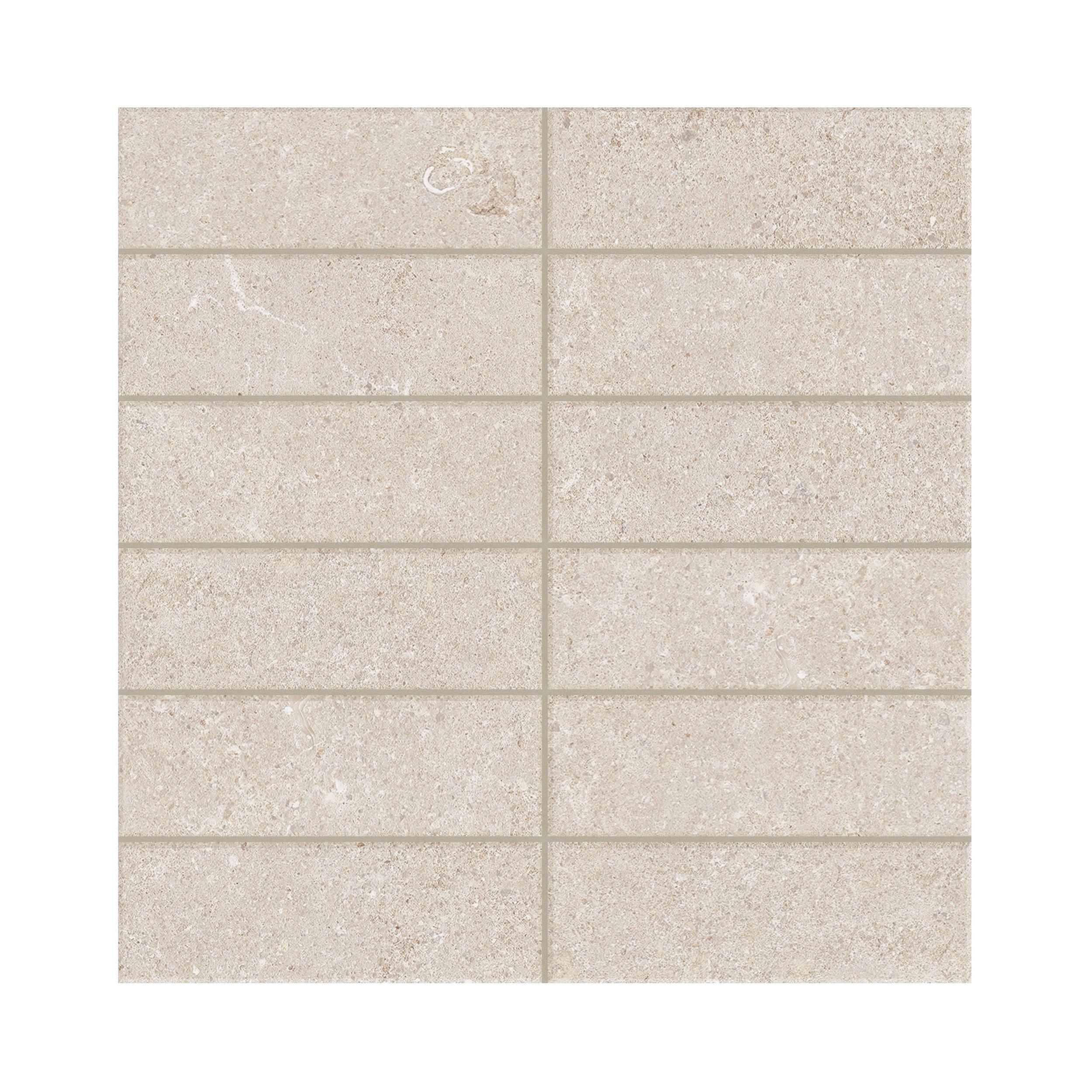 Capri Almond Stack Matte Porcelain Mosaic