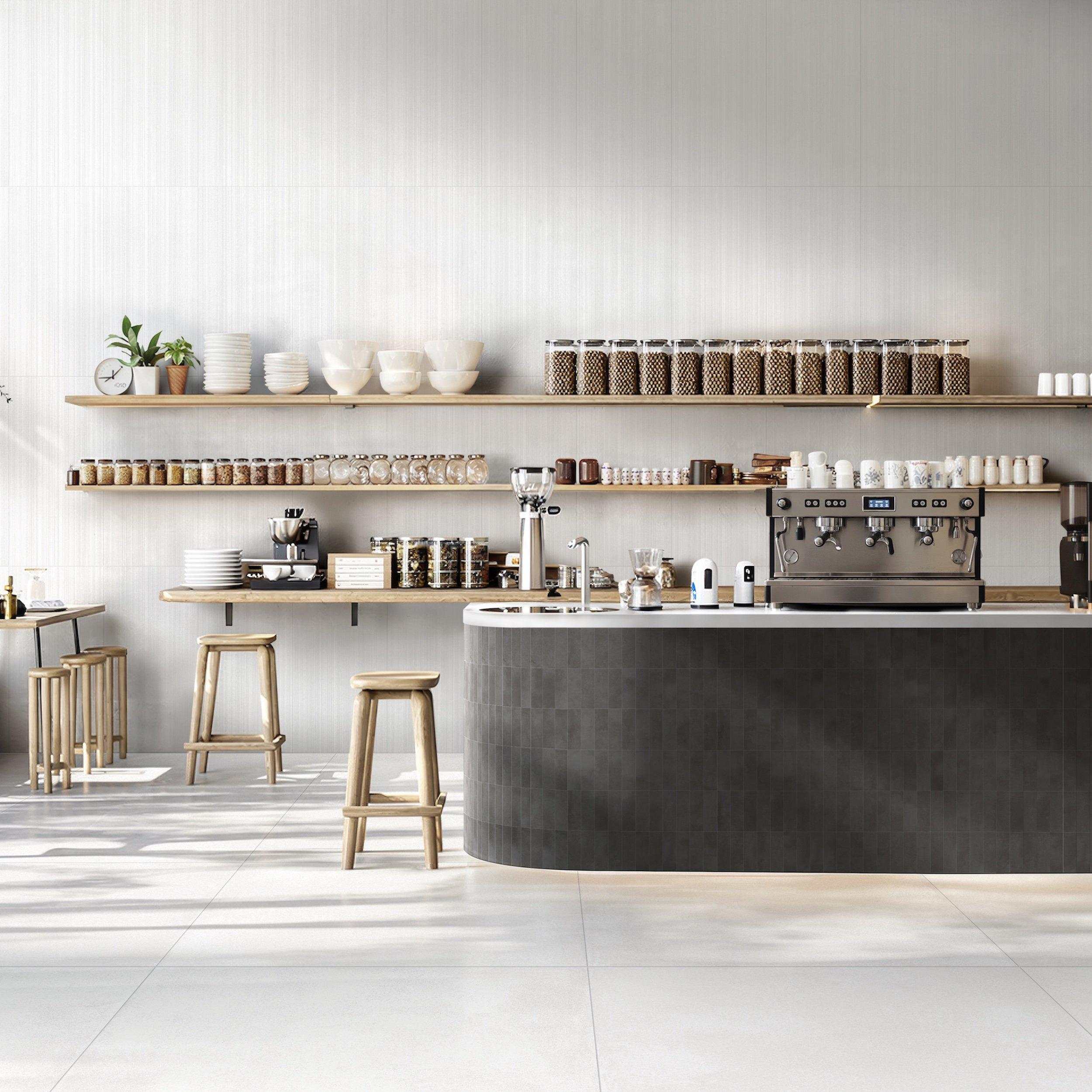 Luxe Frost Linear Porcelain Tile