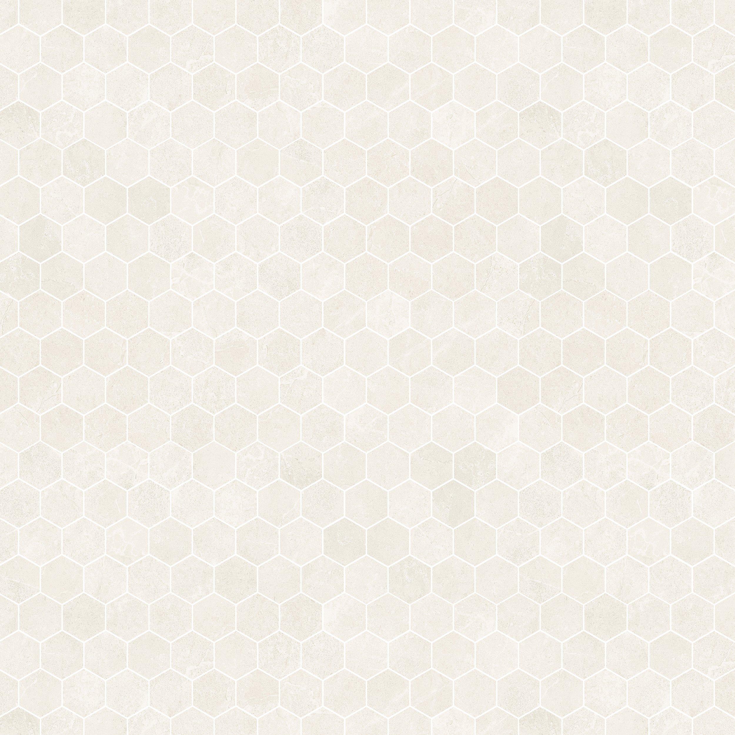 Phoenix Sand Hexagon Matte Porcelain Mosaic