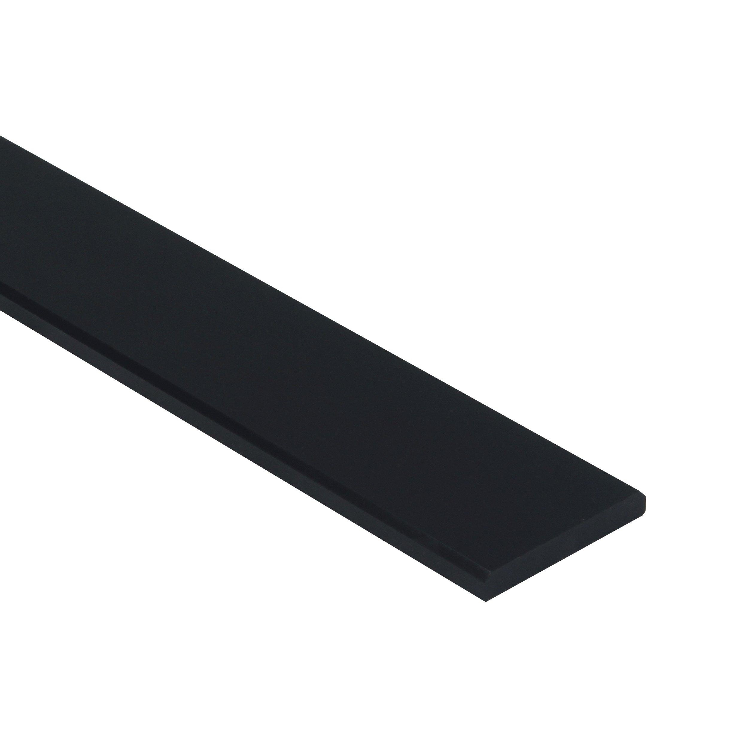 Black Polished Engineered Marble Threshold