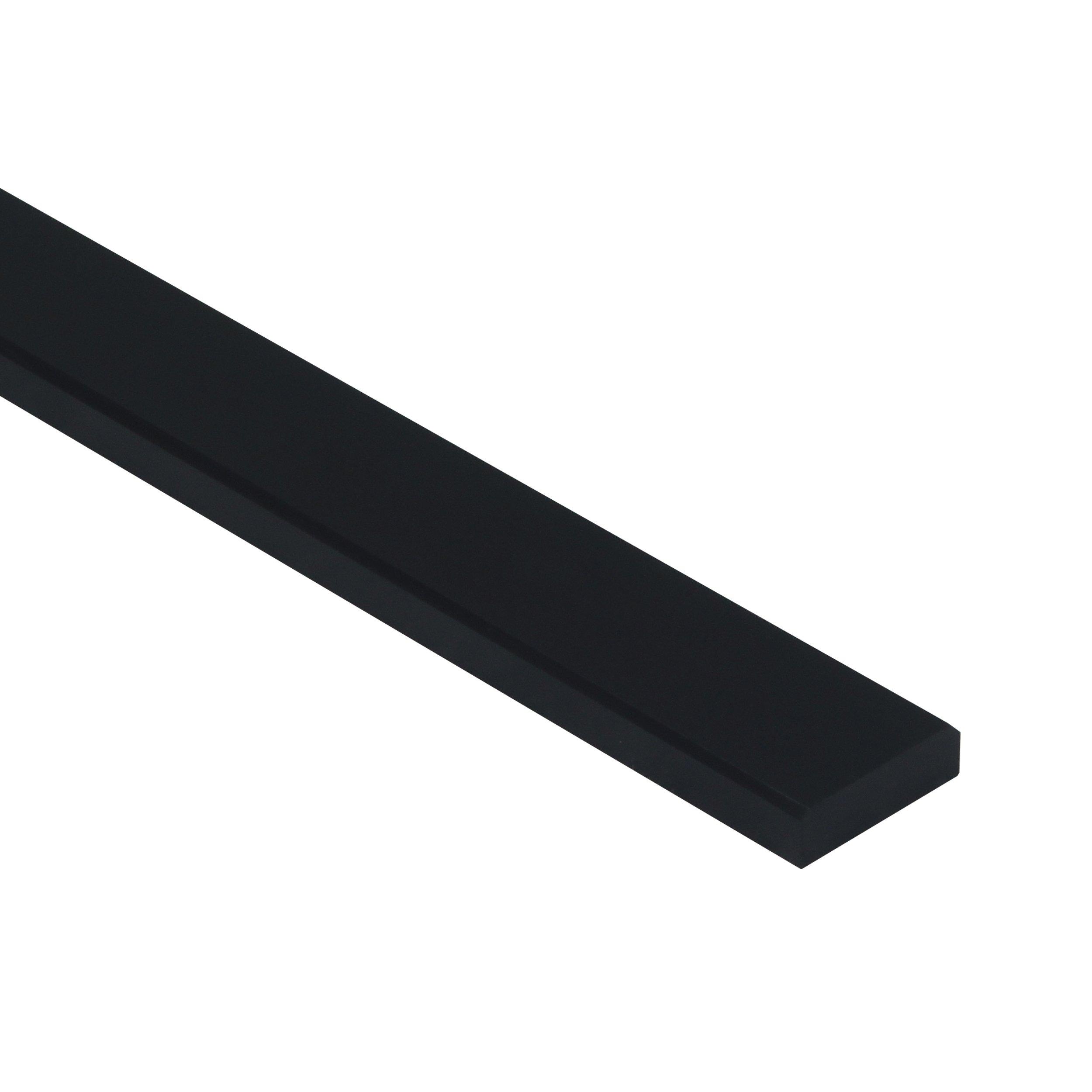 Black Polished Engineered Marble Threshold