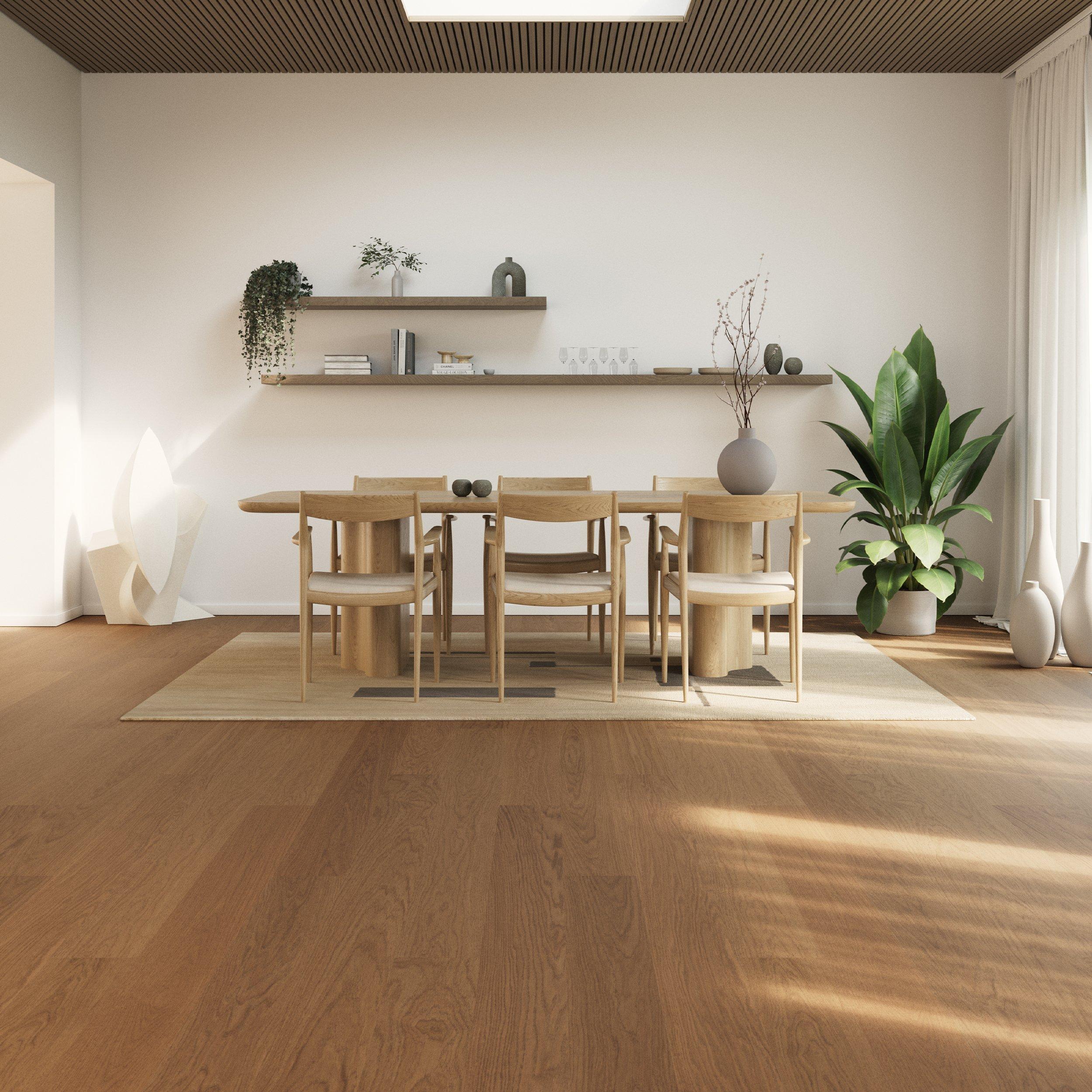Mira White Oak Handscraped/ Wire-Brushed Engineered Hardwood