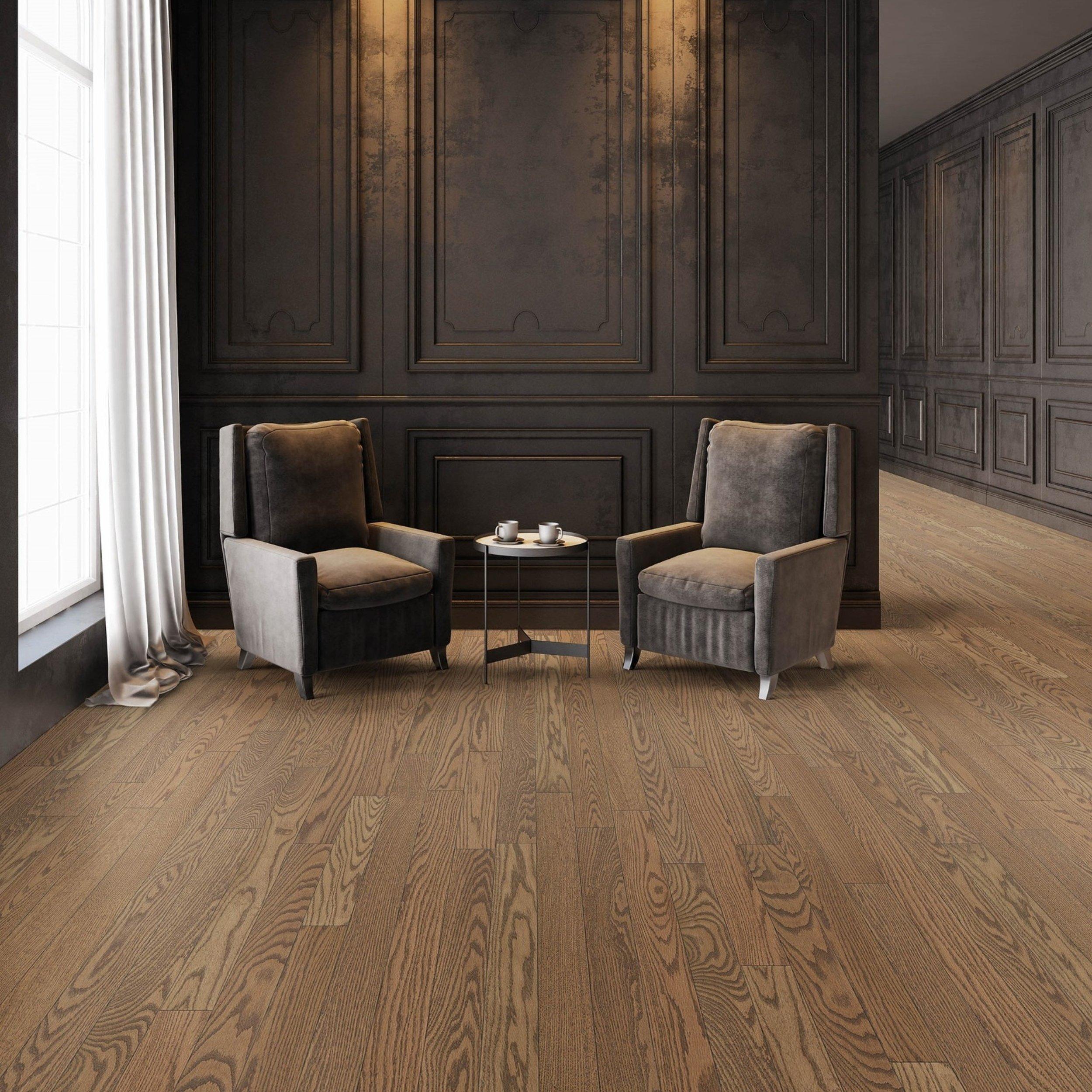 Alvera Red Oak Smooth Solid Hardwood