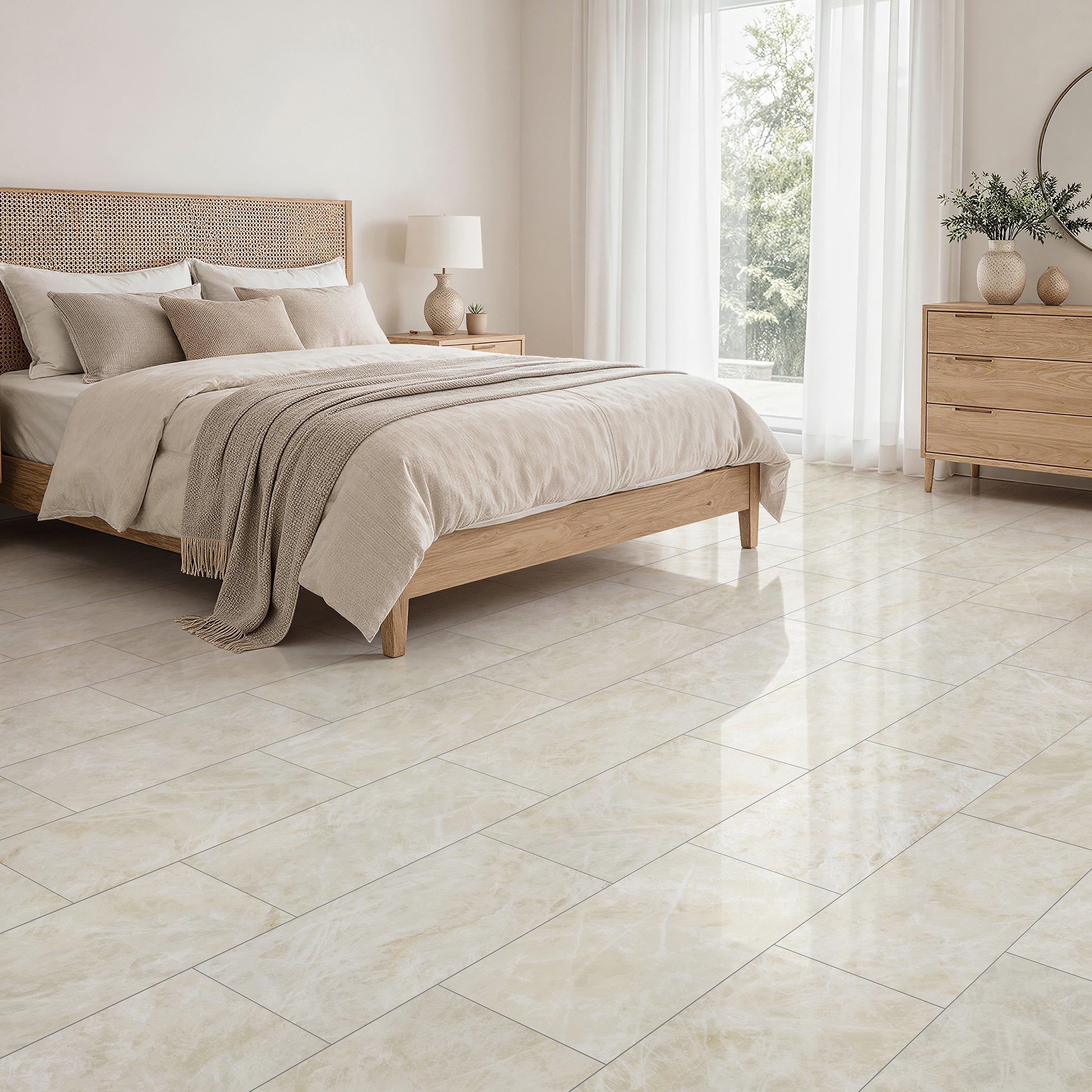 Perla Venata Quartzite Polished Porcelain Tile