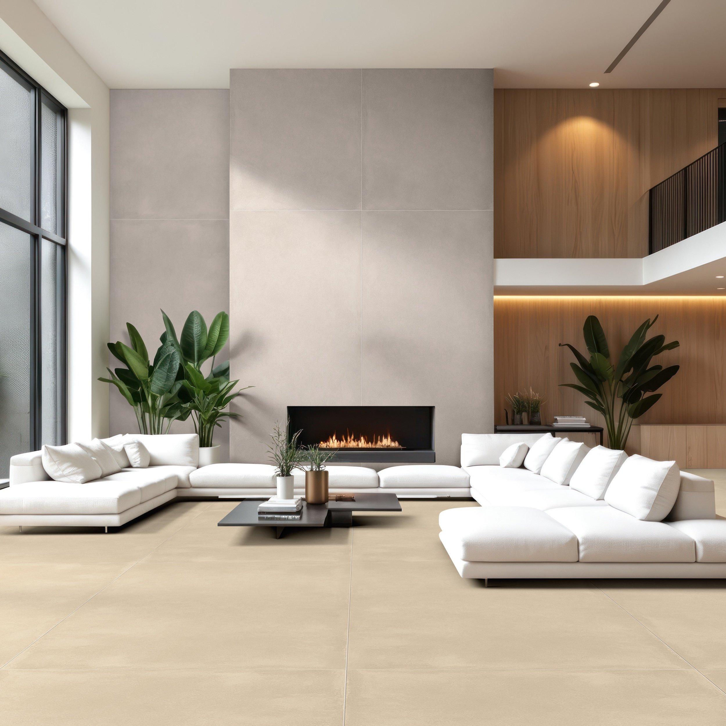 Sample - Luxe Fog Matte Porcelain Slab