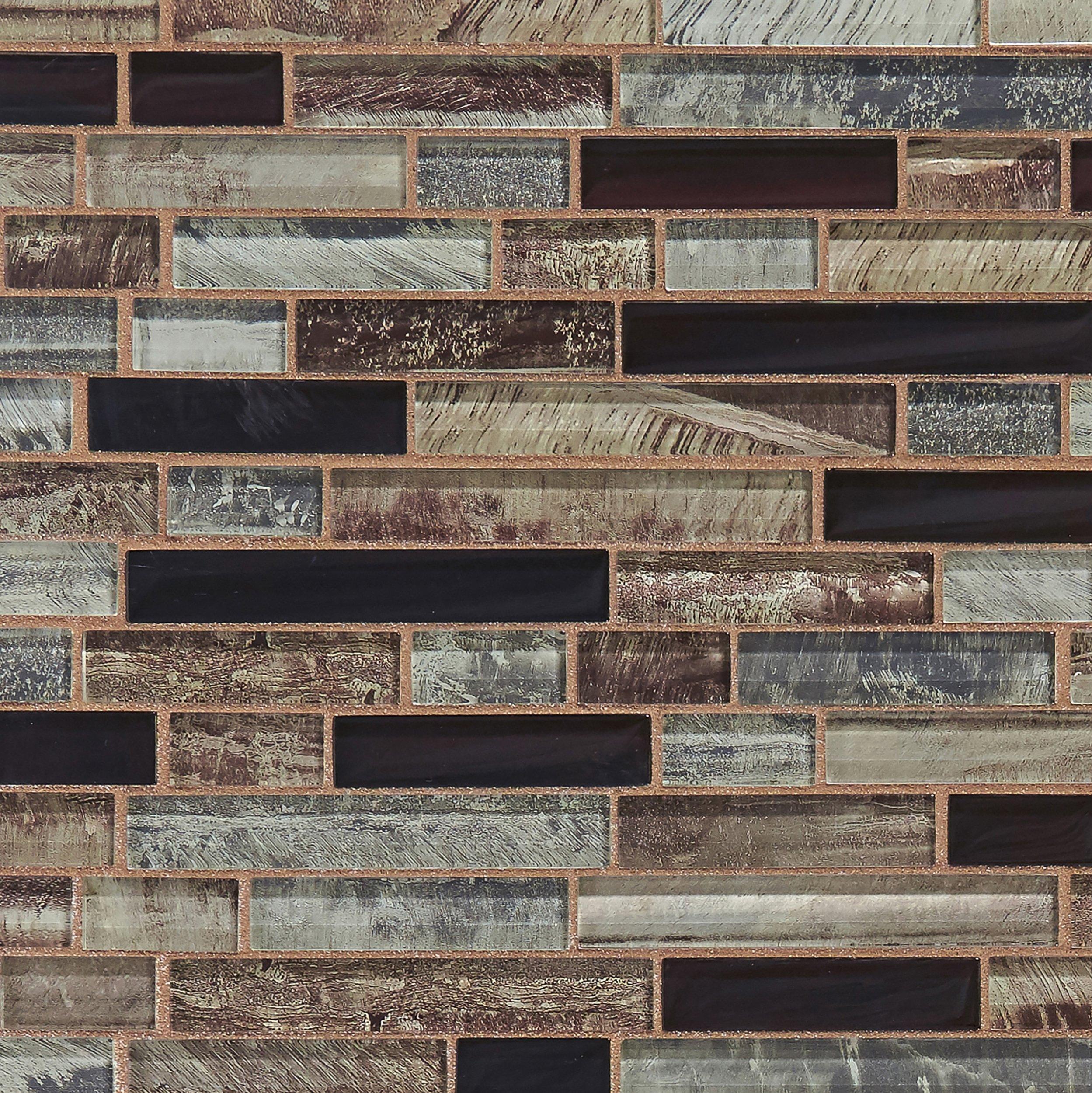 Reflections Light Polished Linear Glass Mosaic