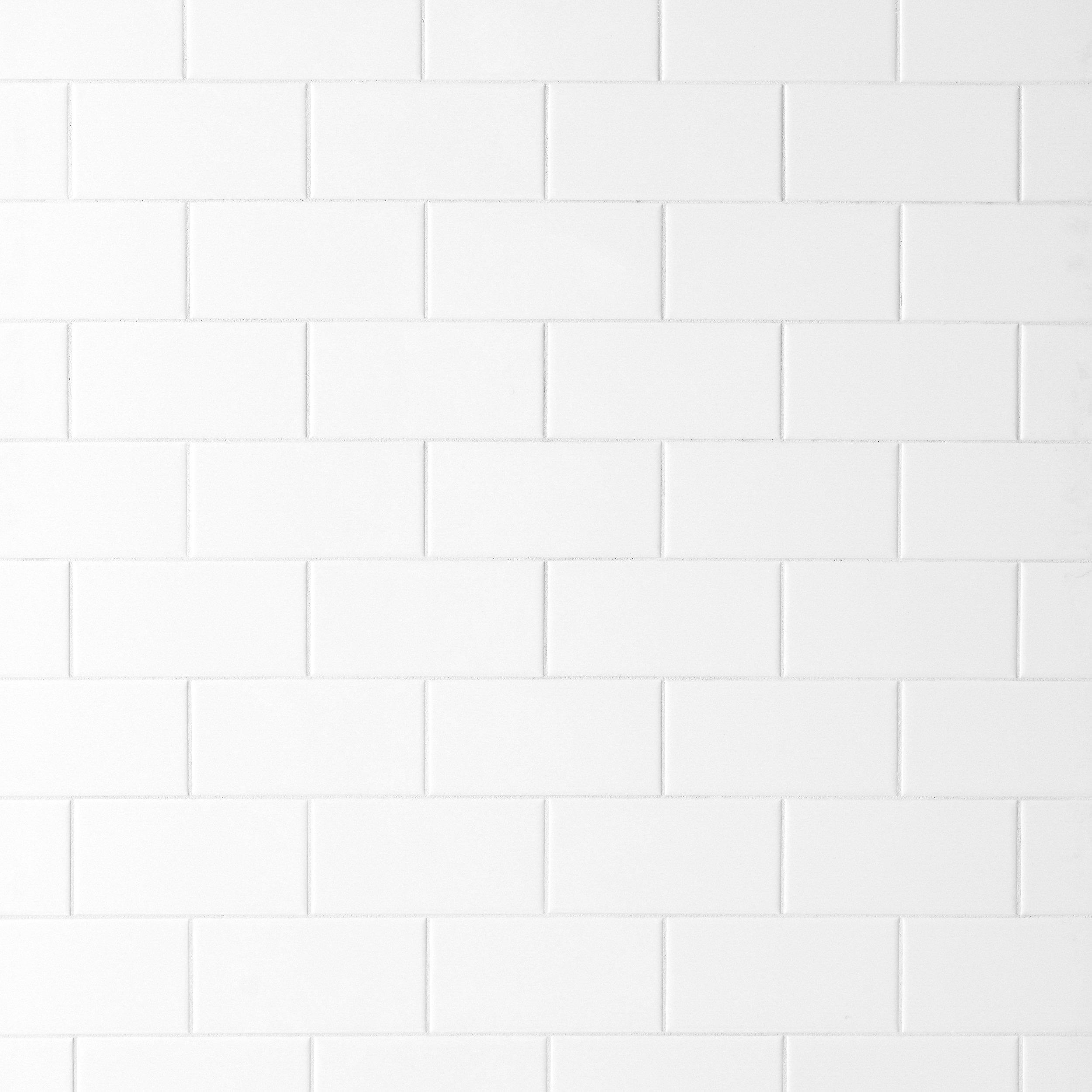 Bright White Ice Subway Ceramic Wall Tile   Floor and Decor