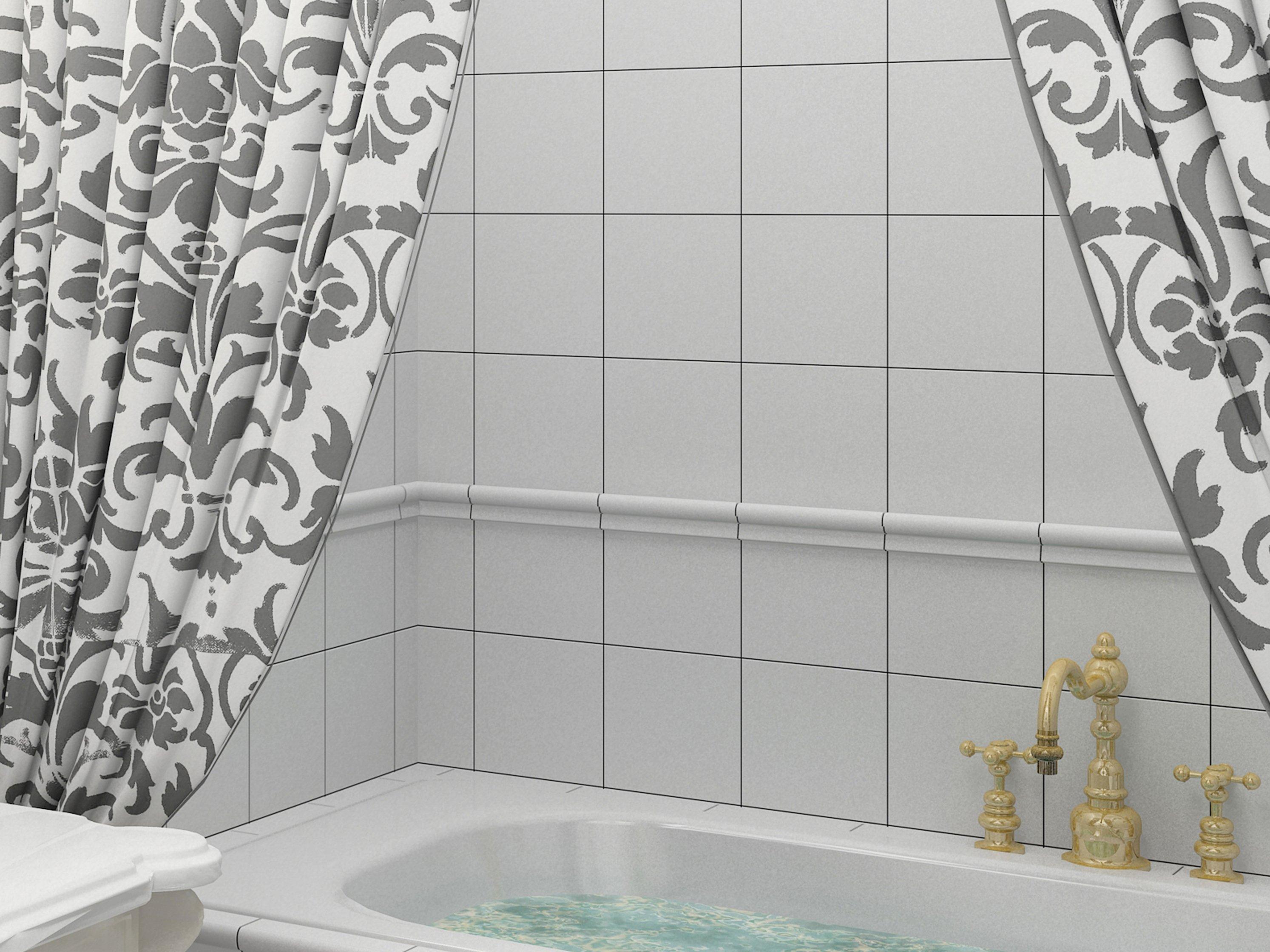 Bright White Ice Ceramic Wall Tile, 6 Inch White Bathroom Tiles