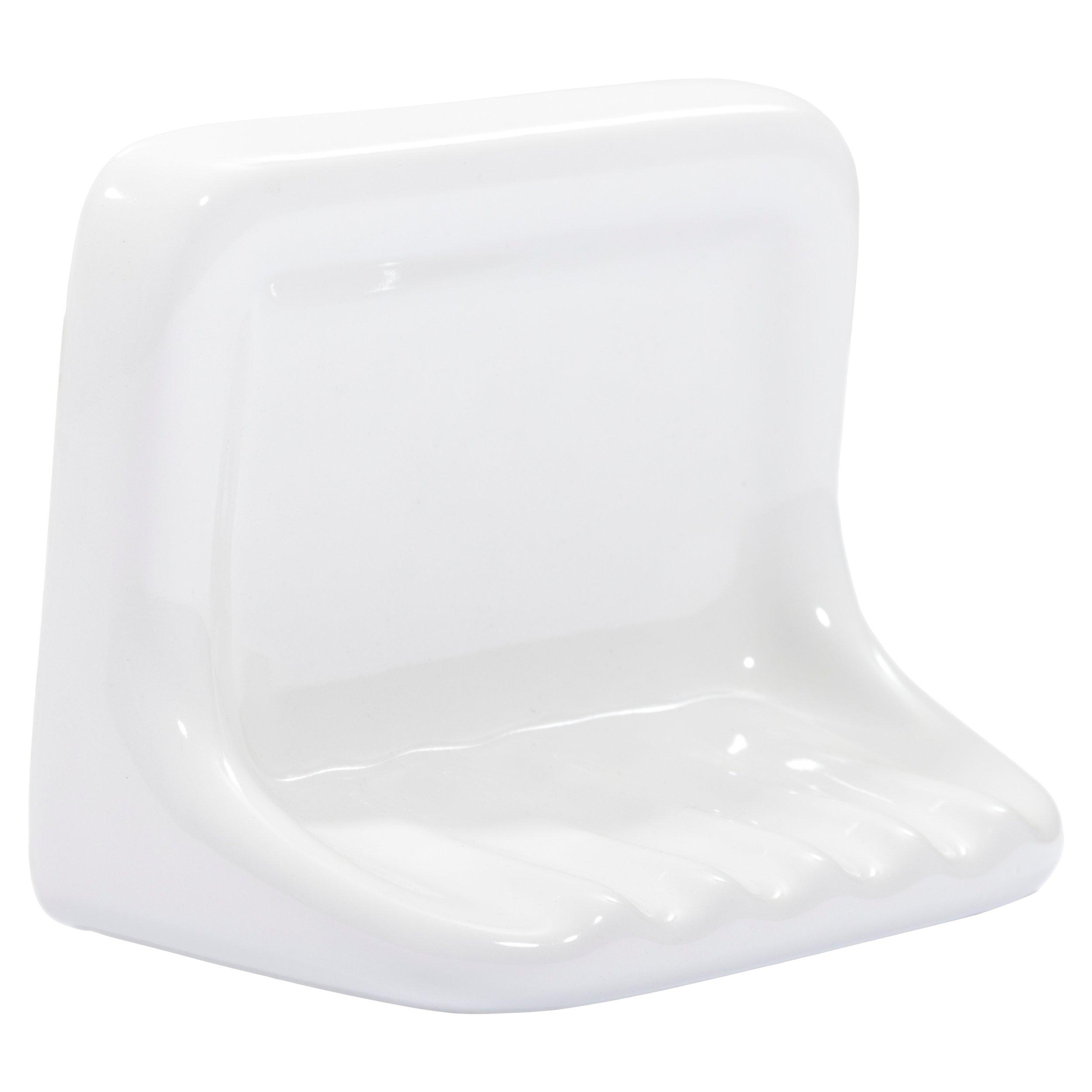 Clear Plastic Wall Mount Shower / Bath Soap Bar Holder Dish wth