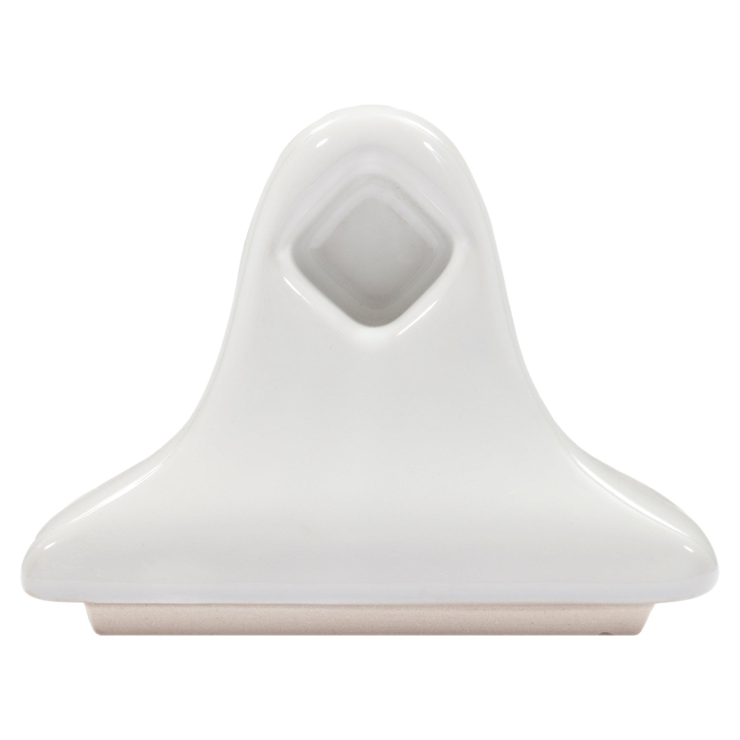 White ceramic towel holder hot sale