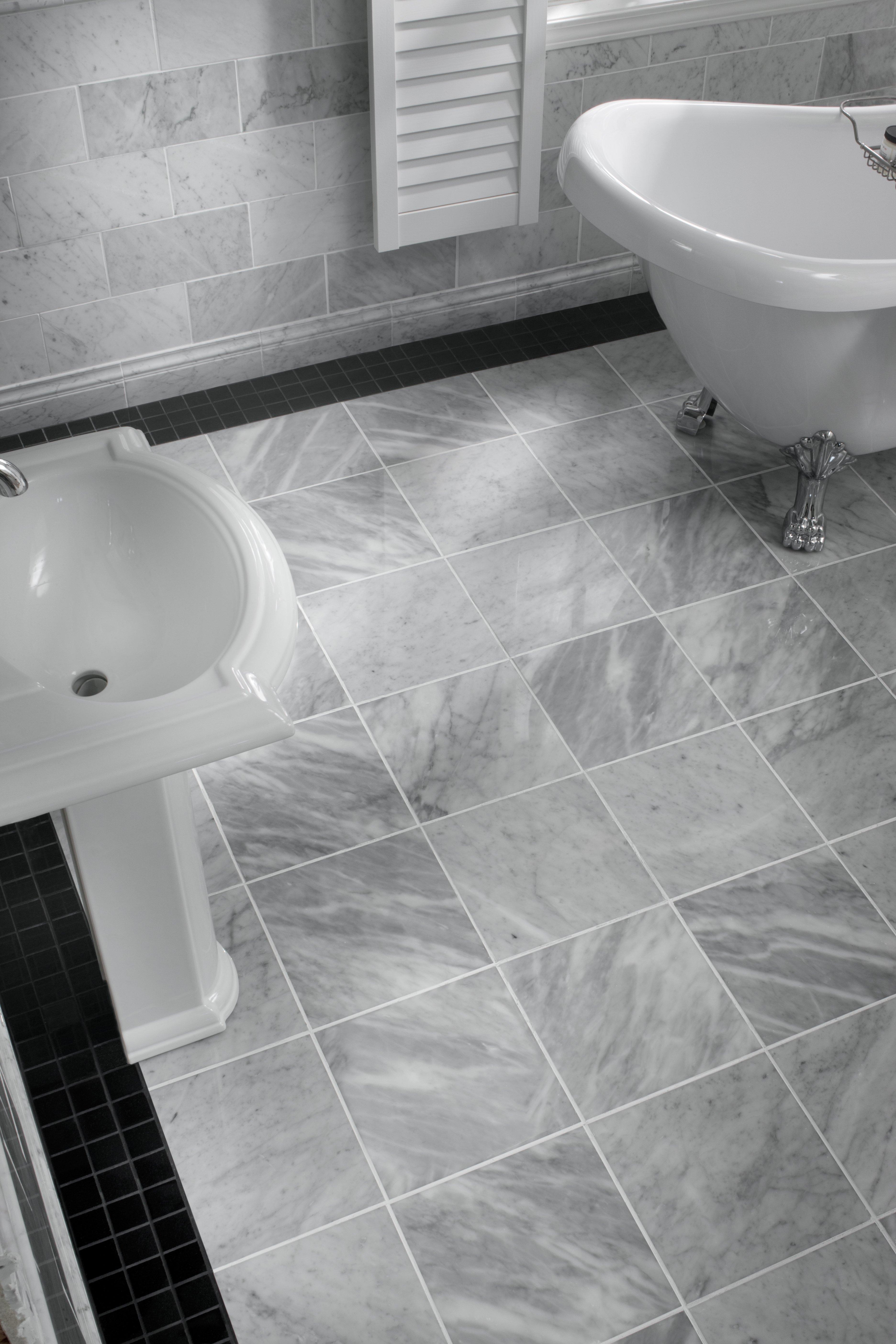 Bianco Carrara Italian Marble Tile | Floor & Decor