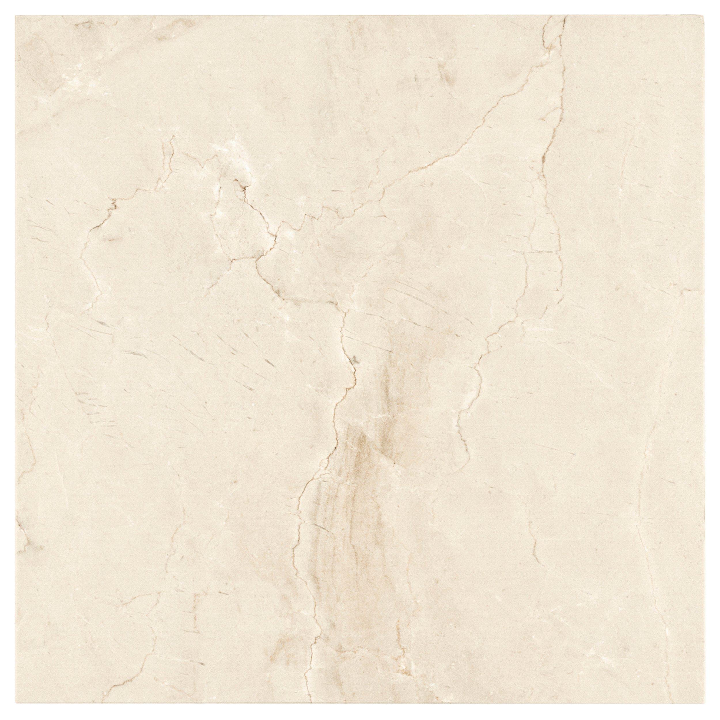 Crema Marfil Classic Polished Marble Tile 12 x 12 921100683 Floor