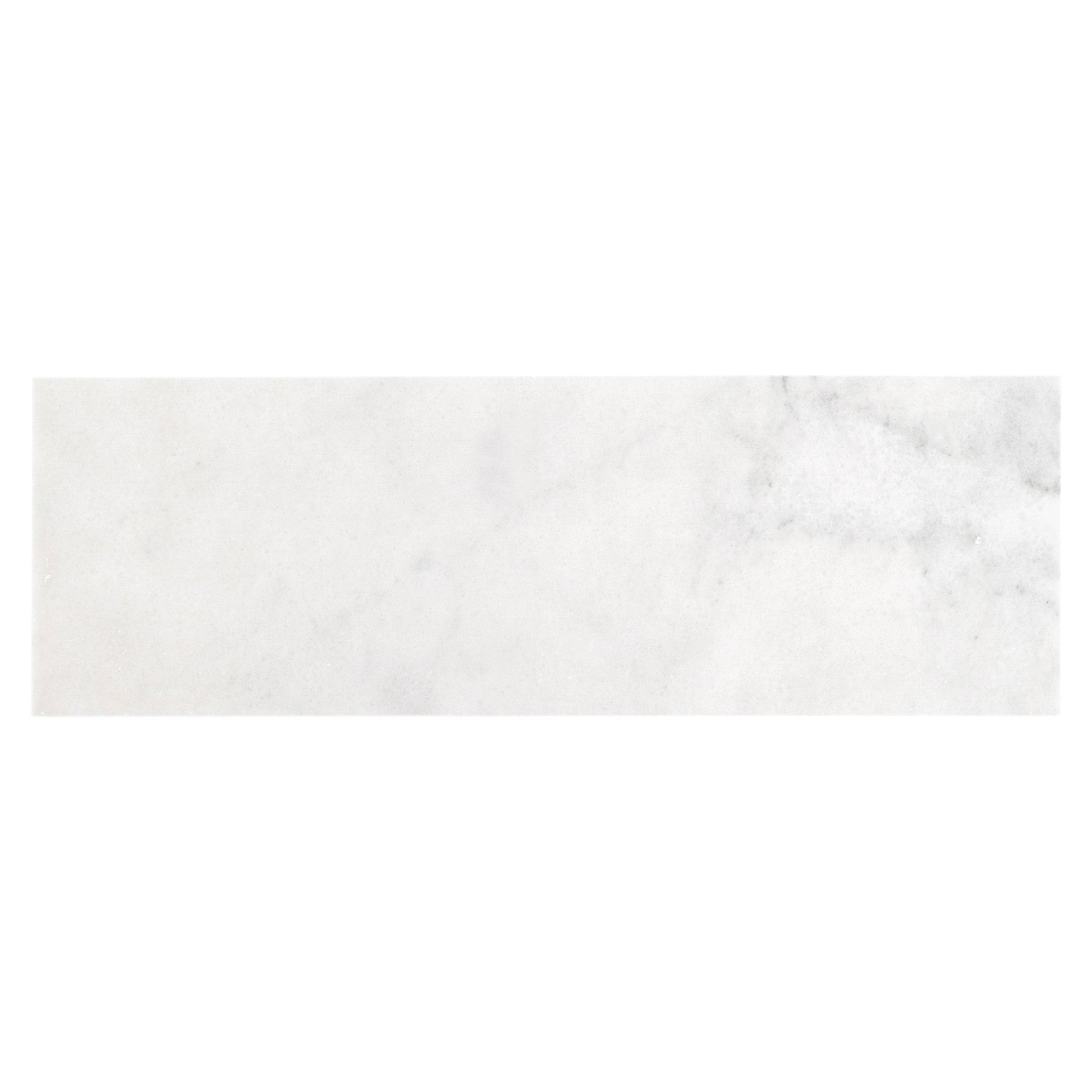 Carrara Milano Honed Marble Tile - 6 x 12 - 100402569 | Floor and Decor