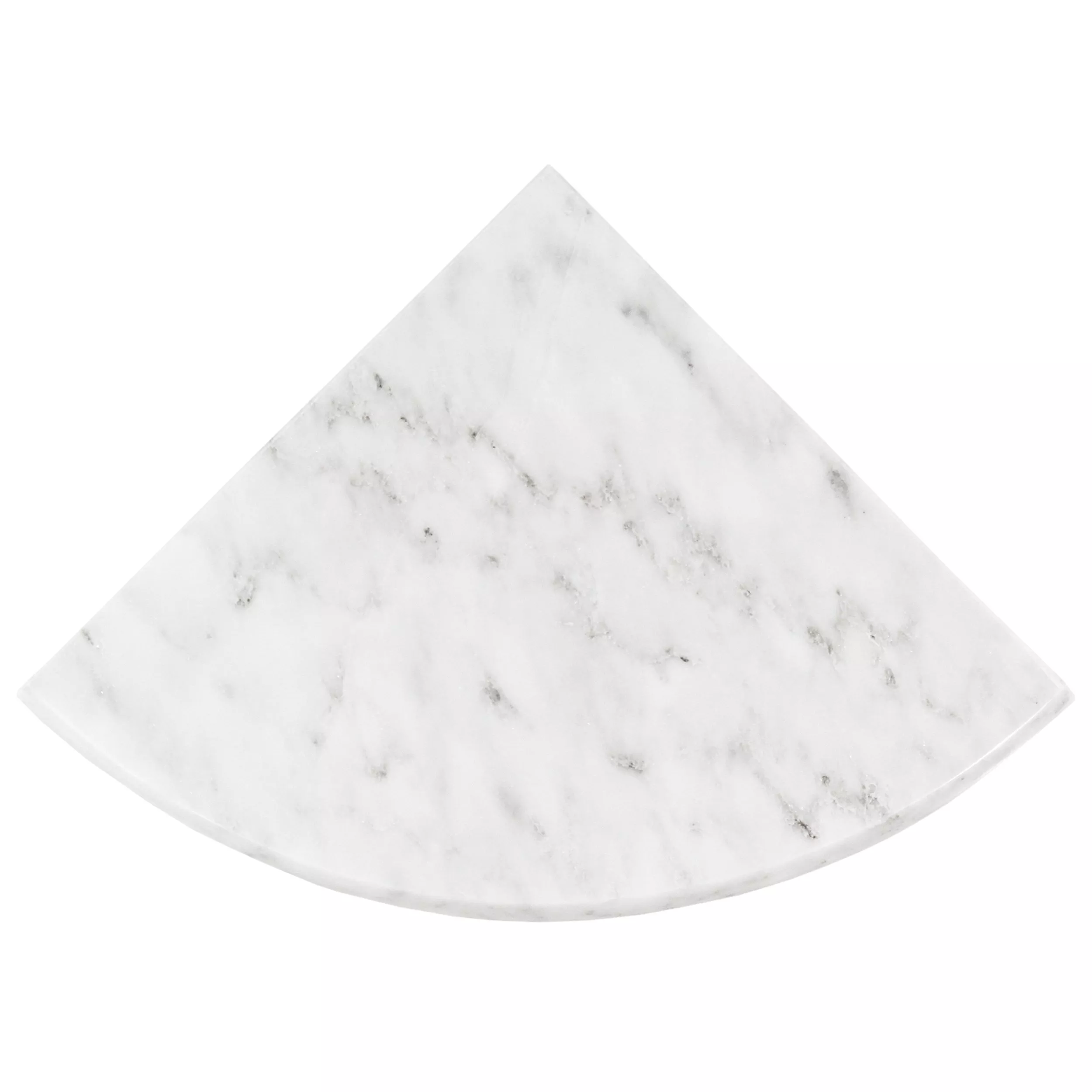 Carrara White Marble Corner Shower Shelf Floor and Decor