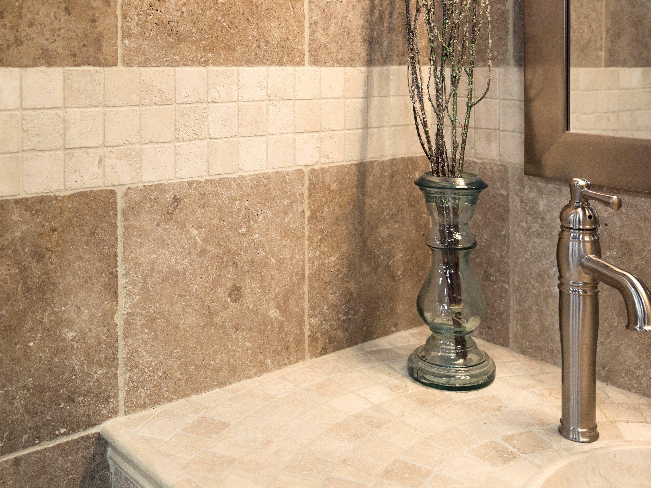 Noce Tumbled Travertine Tile