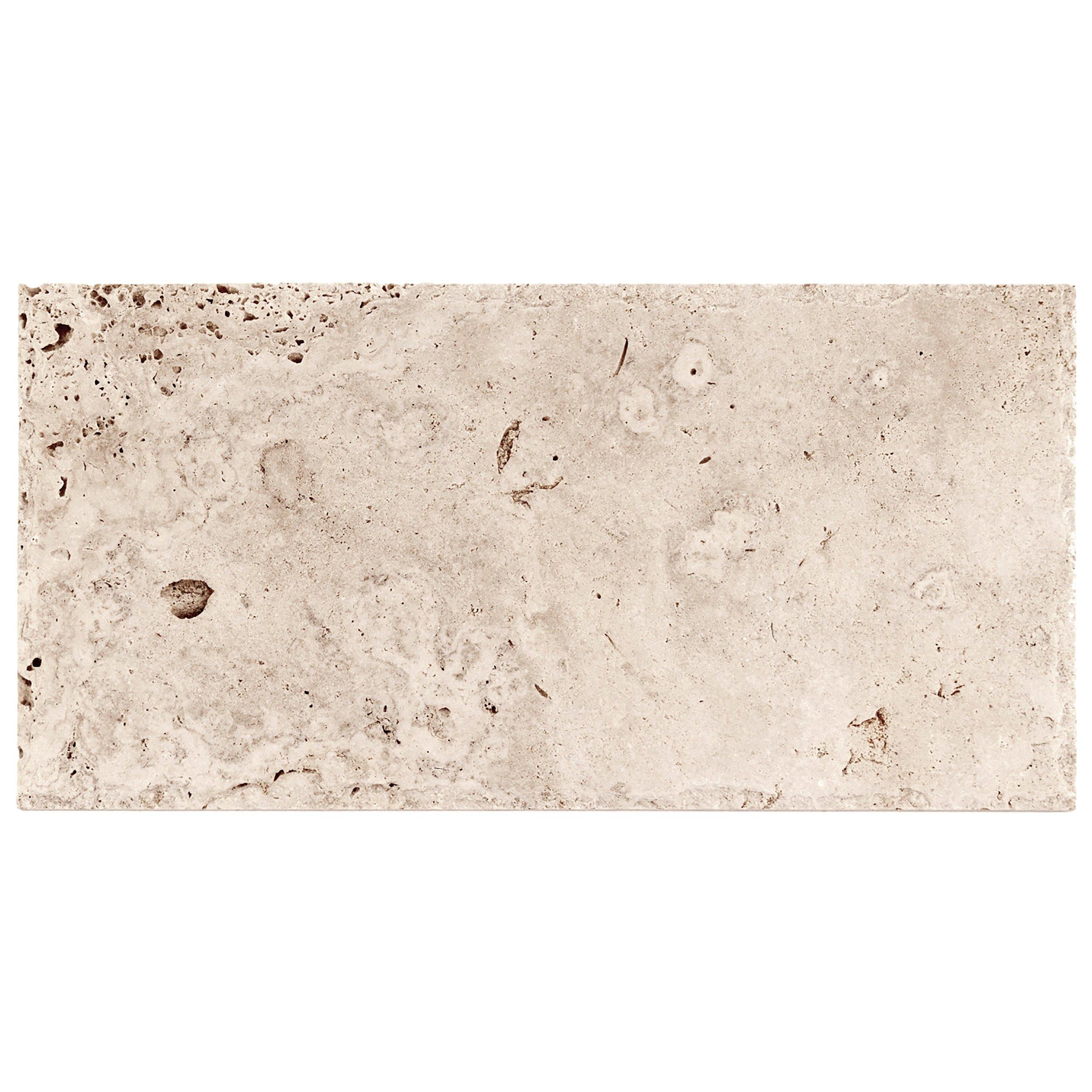 Mediterranean Rustic Brushed Travertine Tile