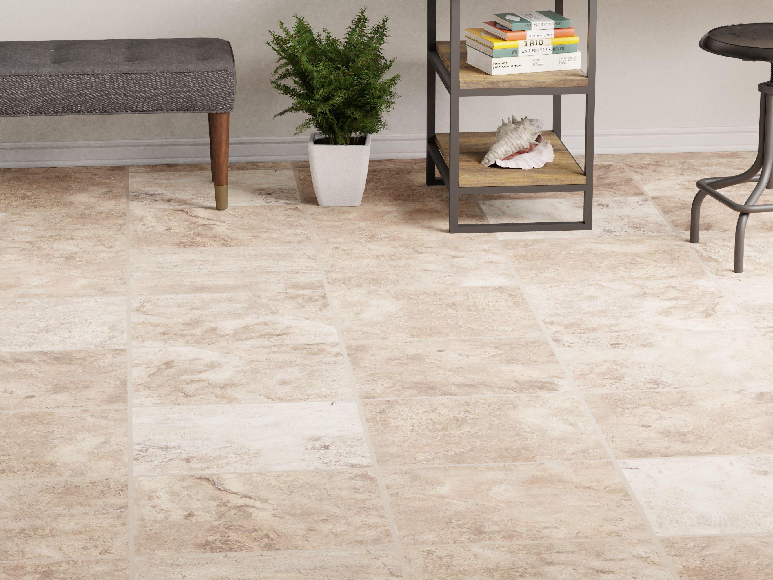 Mediterranean Rustic Brushed Travertine Tile