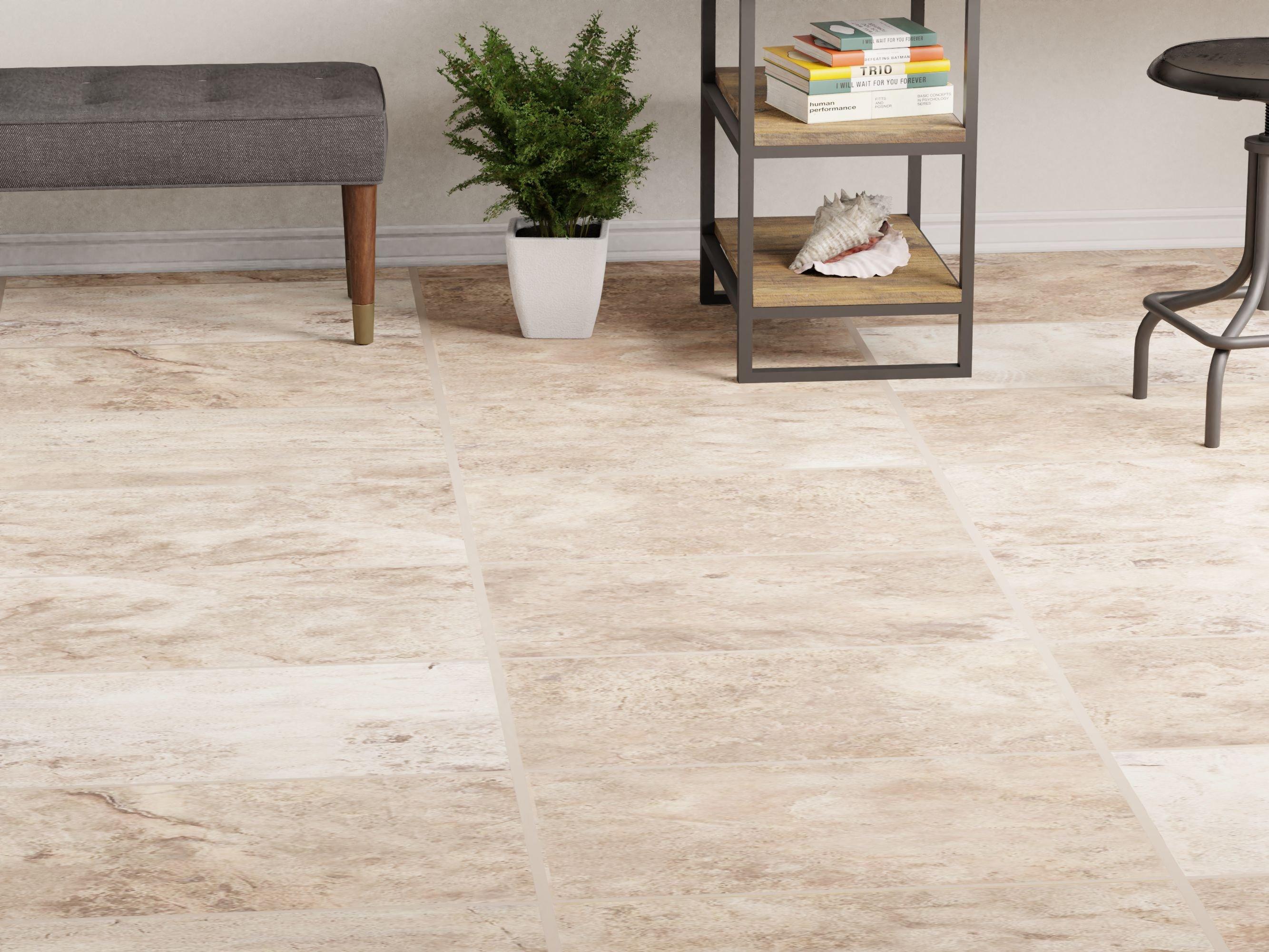 Mediterranean Rustic Brushed Travertine Tile