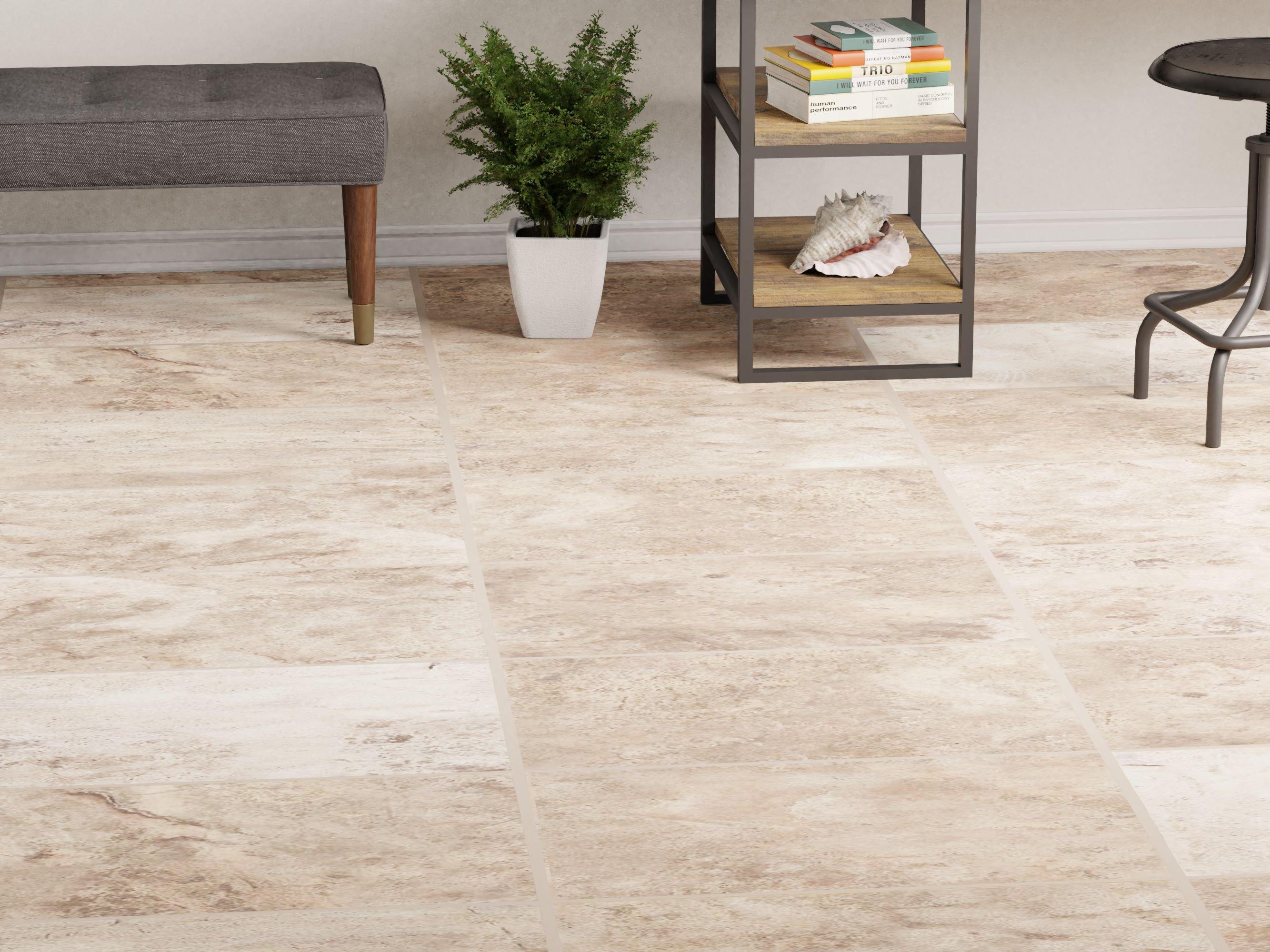 Travertine Tiles with Fossil Stone Tiles Backsplas, Beige Travertine Kitchen  Accessories from United States 