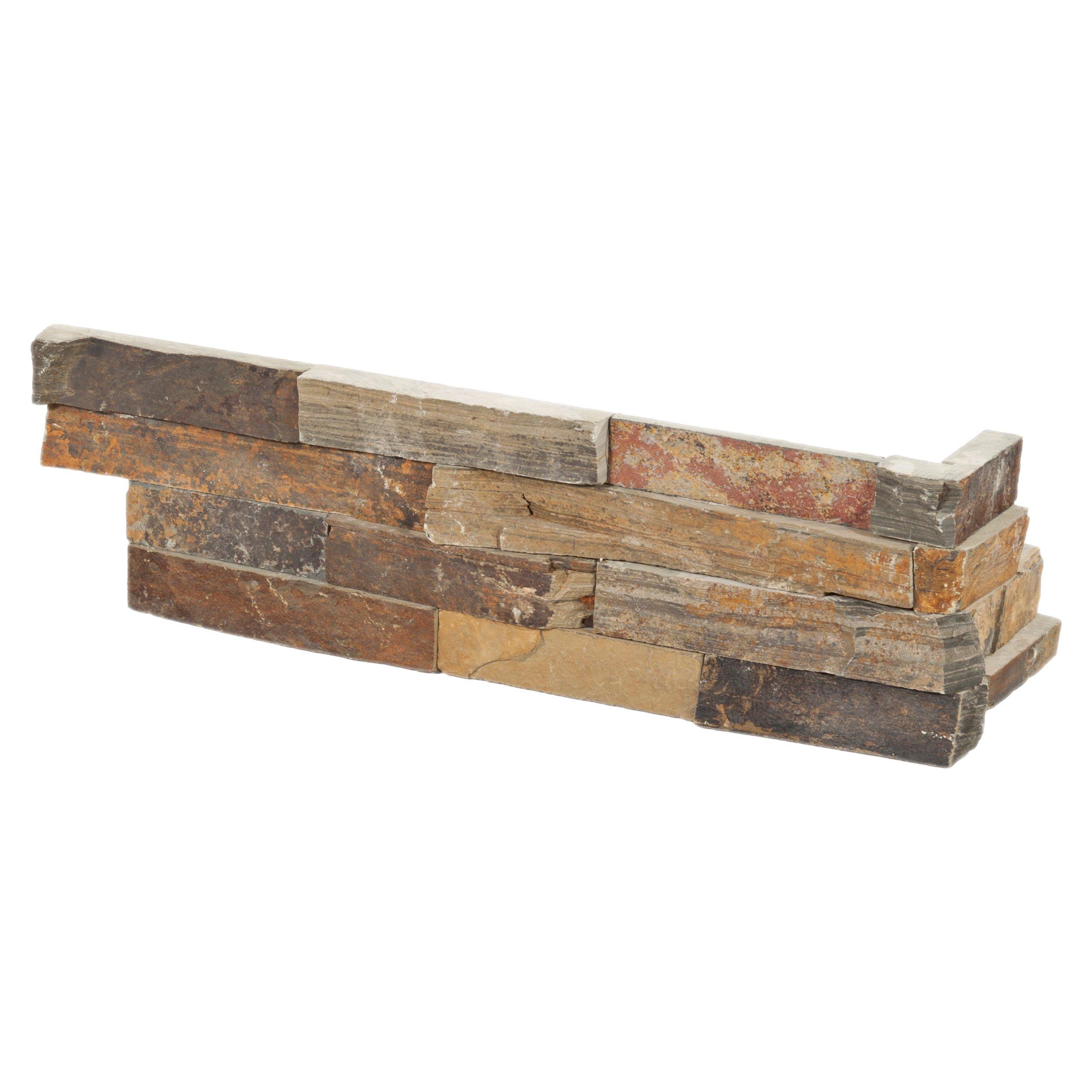 Multicolor Slate Corner Ledger Panel