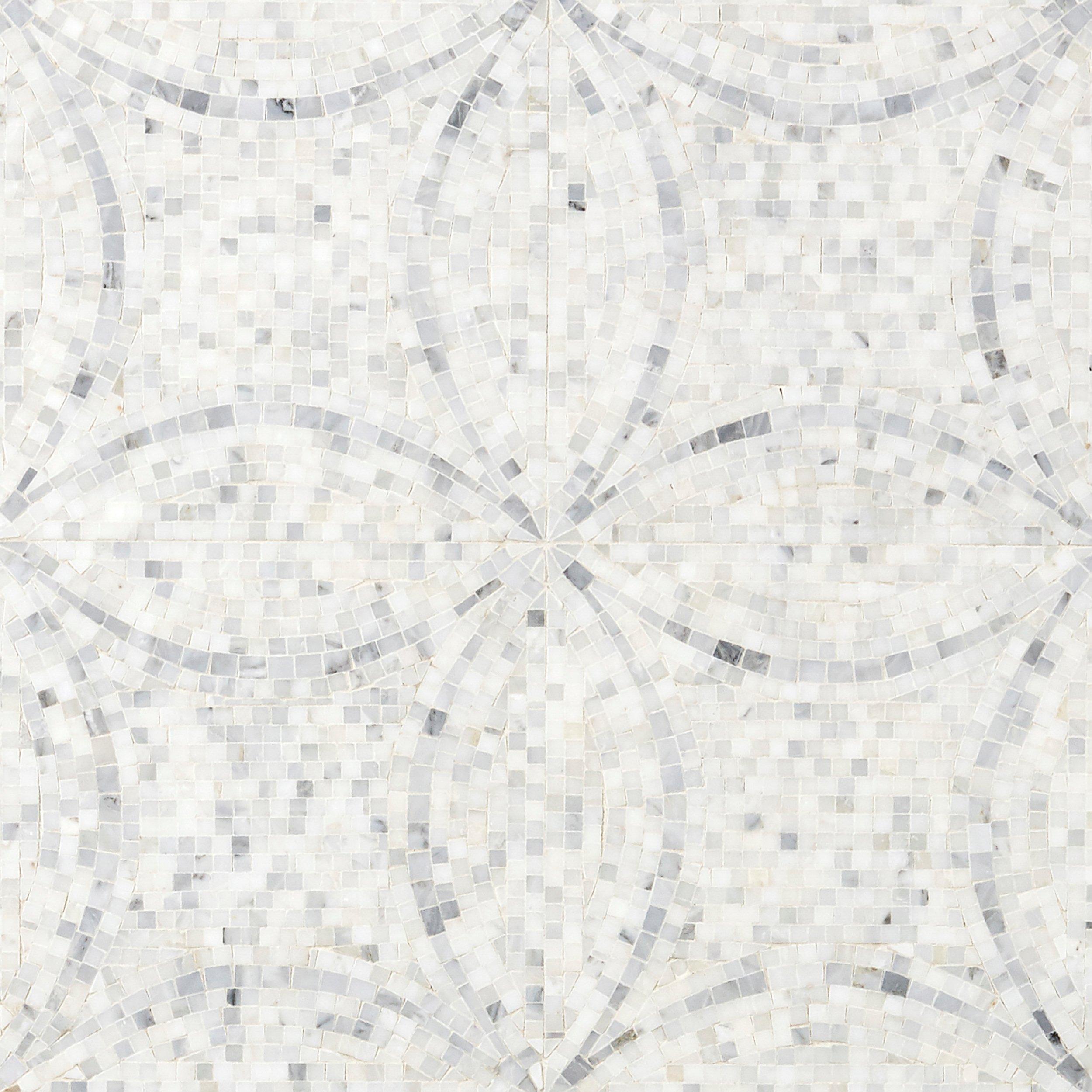 Soho Decorative White Polished Marble Mosaic