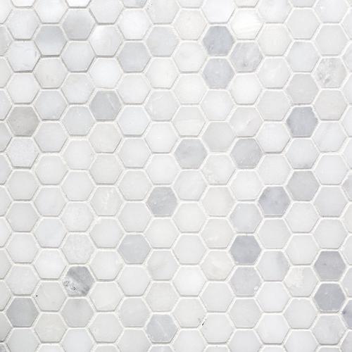 Carrara White Hexagon Marble Mosaic 12 X 12 931100239 Floor And Decor